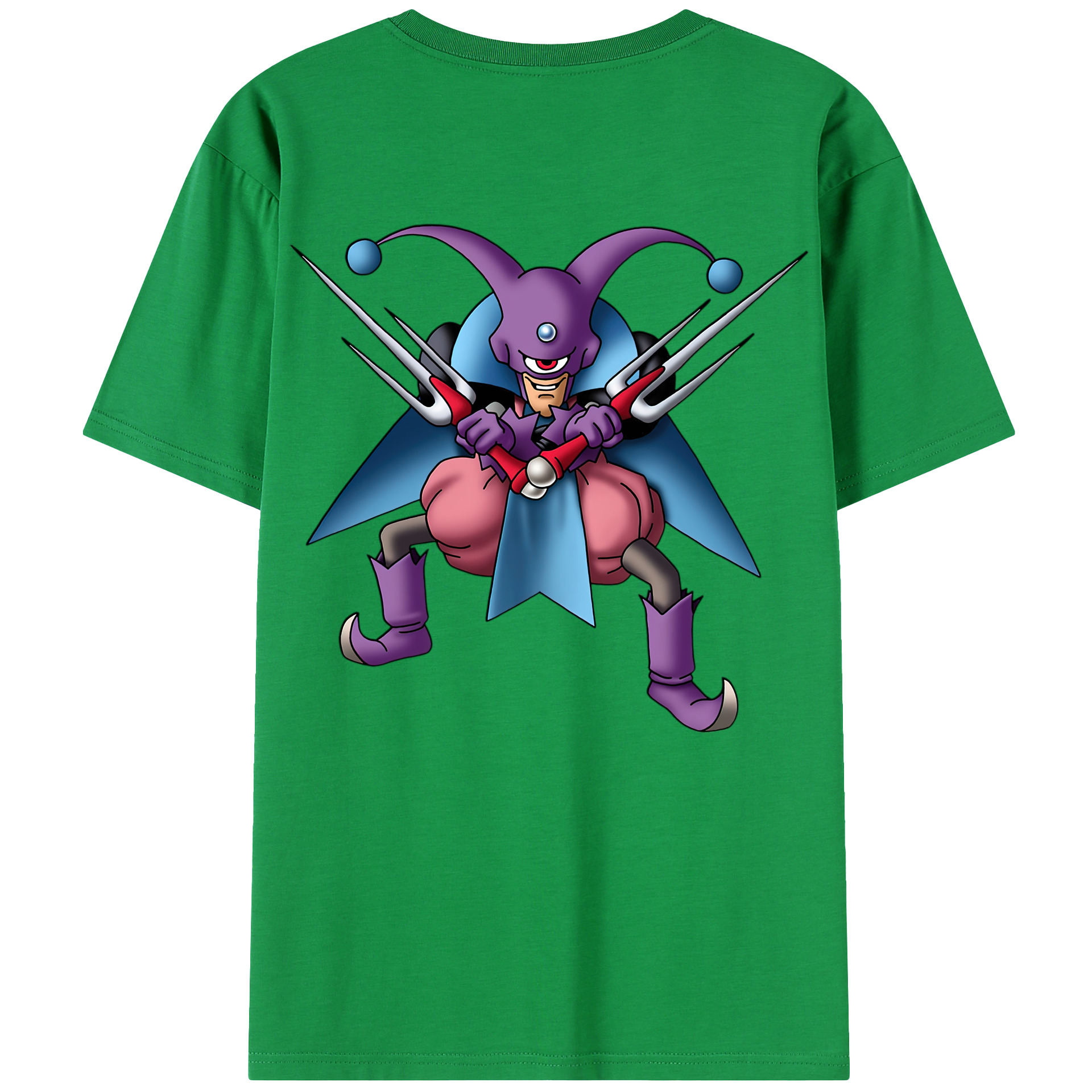 （画像用） ドラゴンクエスト Doragon Kuesuto Dragon Quest 綿100％半袖Tシャツ（背面プリント）