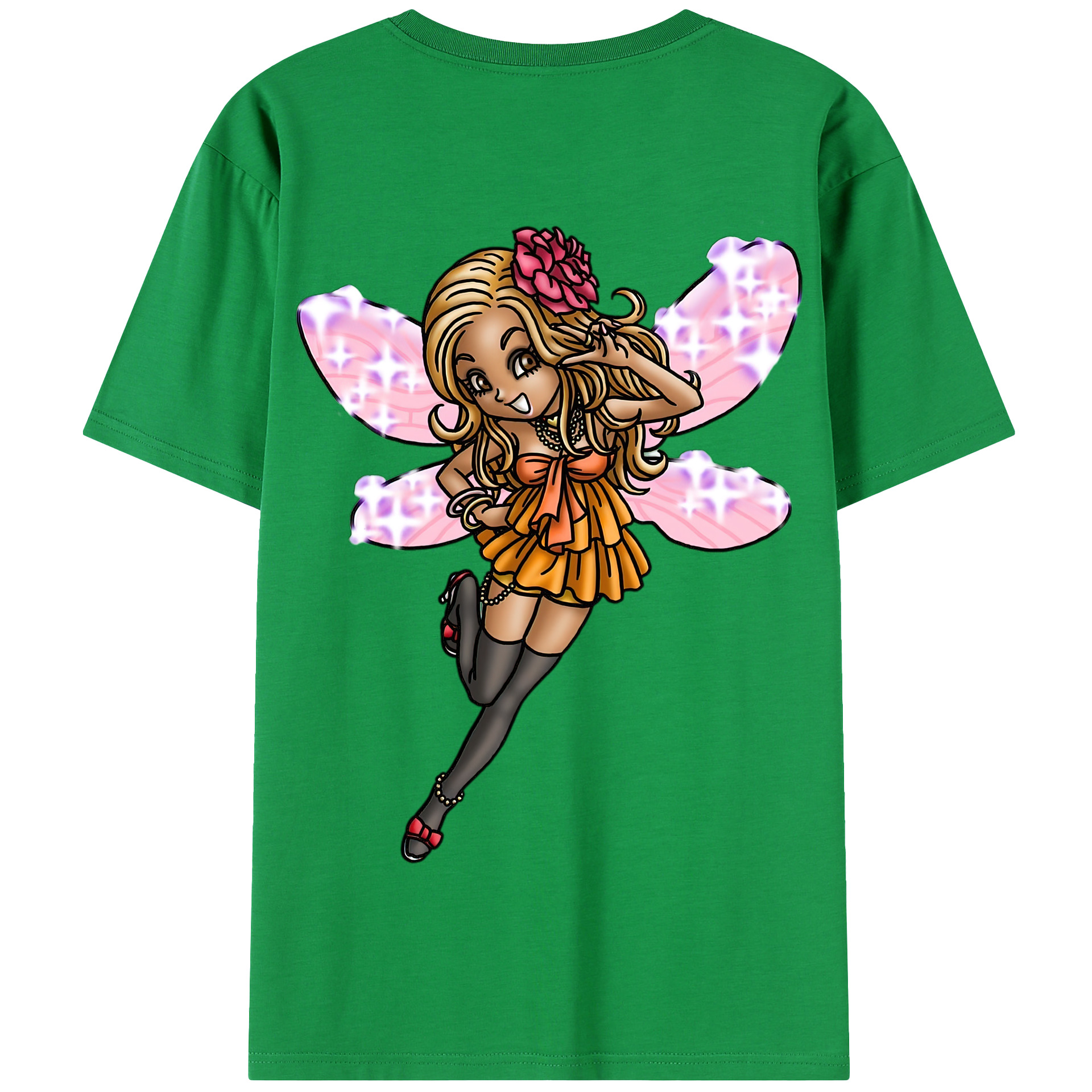 （画像用） ドラゴンクエスト Doragon Kuesuto Dragon Quest 綿100％半袖Tシャツ（背面プリント）