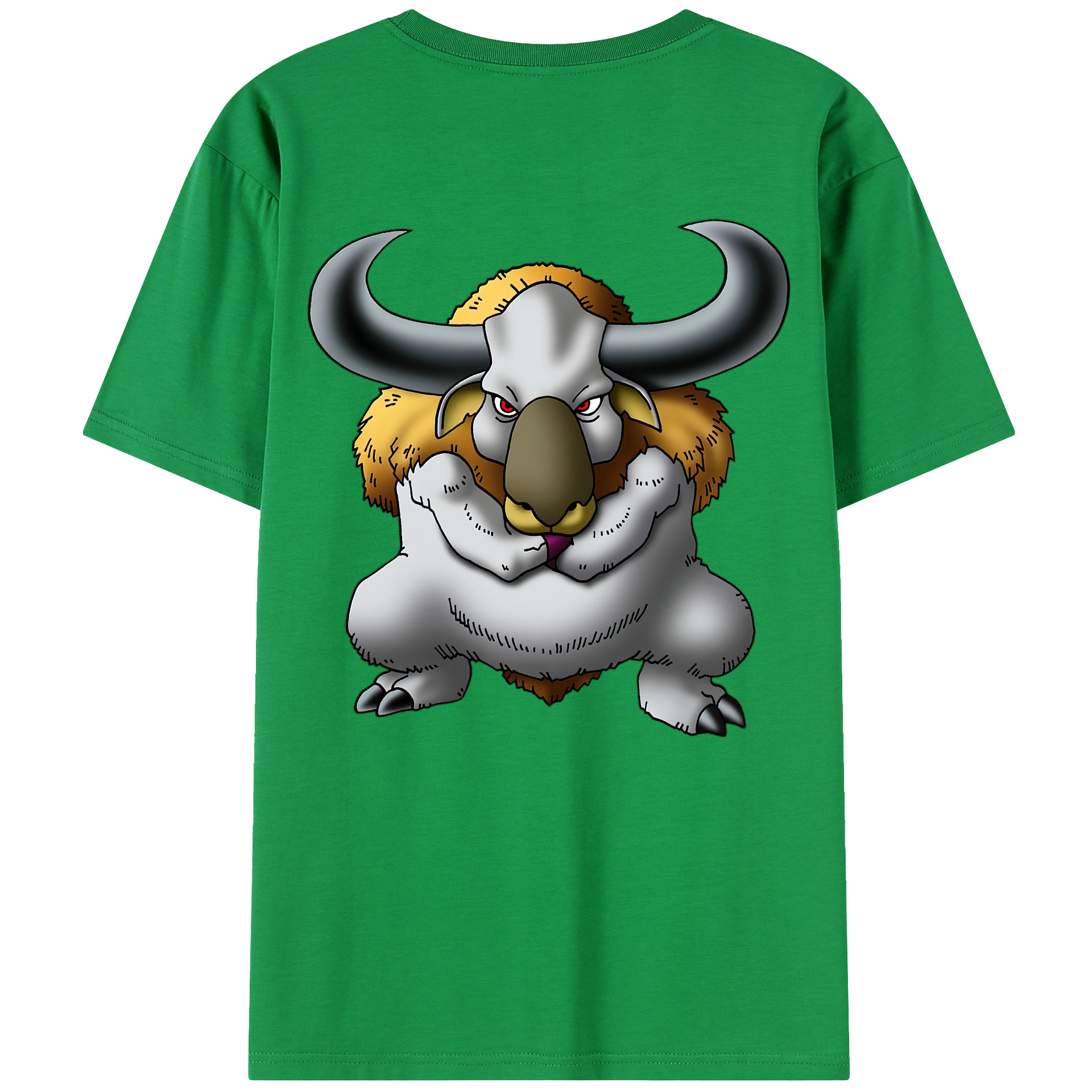 （画像用） ドラゴンクエスト Doragon Kuesuto Dragon Quest 綿100％半袖Tシャツ（背面プリント）