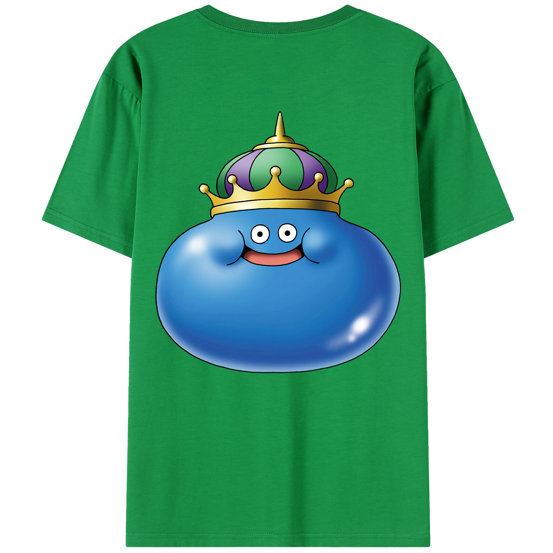 （画像用） ドラゴンクエスト Doragon Kuesuto Dragon Quest 綿100％半袖Tシャツ（背面プリント）