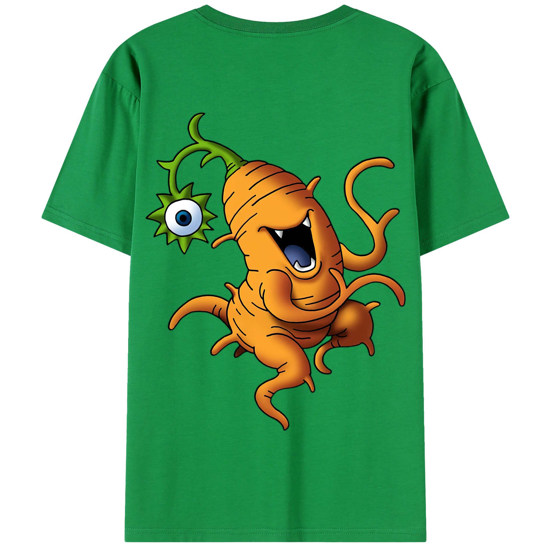 （画像用） ドラゴンクエスト Doragon Kuesuto Dragon Quest 綿100％半袖Tシャツ（背面プリント）