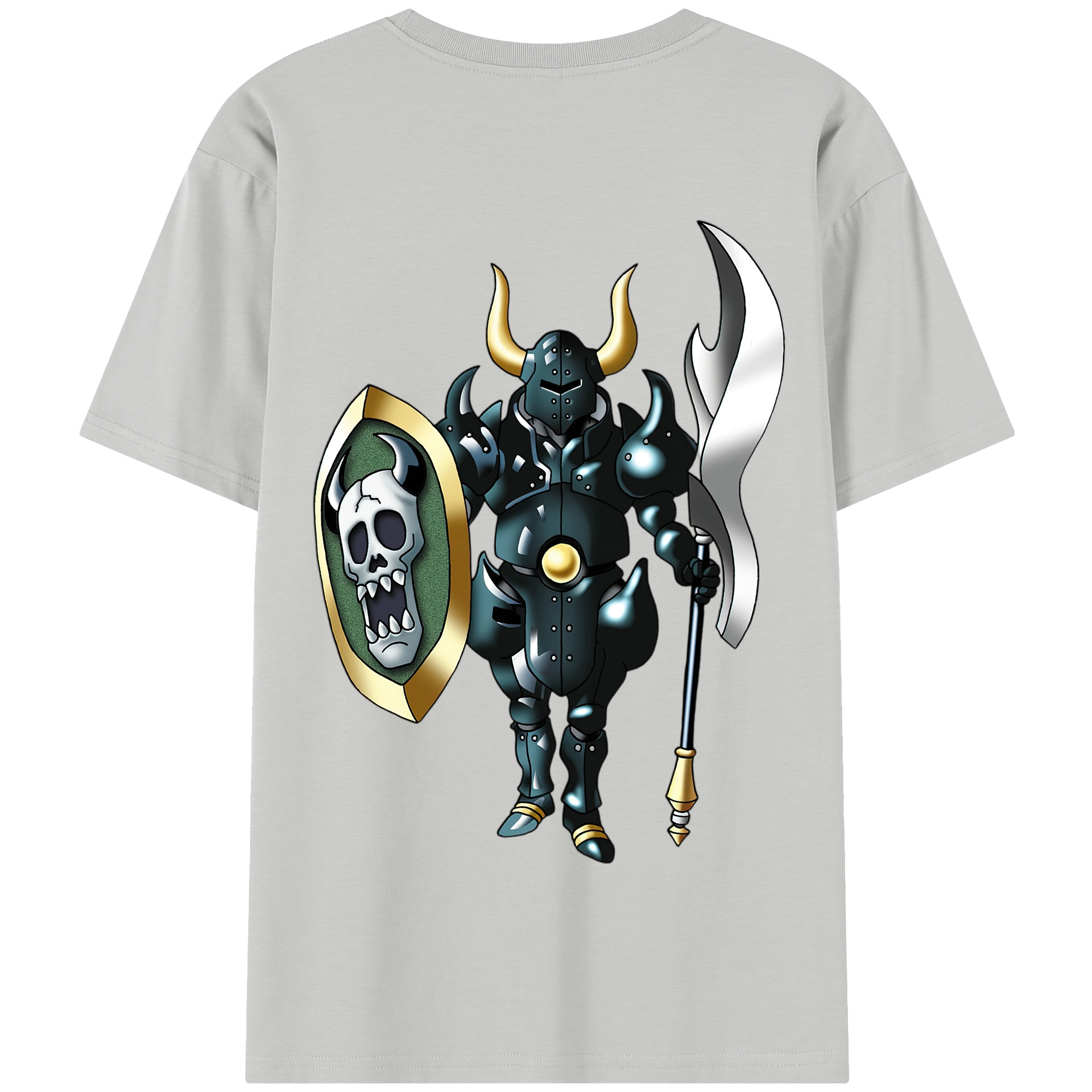 （画像用） ドラゴンクエスト Doragon Kuesuto Dragon Quest 綿100％半袖Tシャツ（背面プリント）