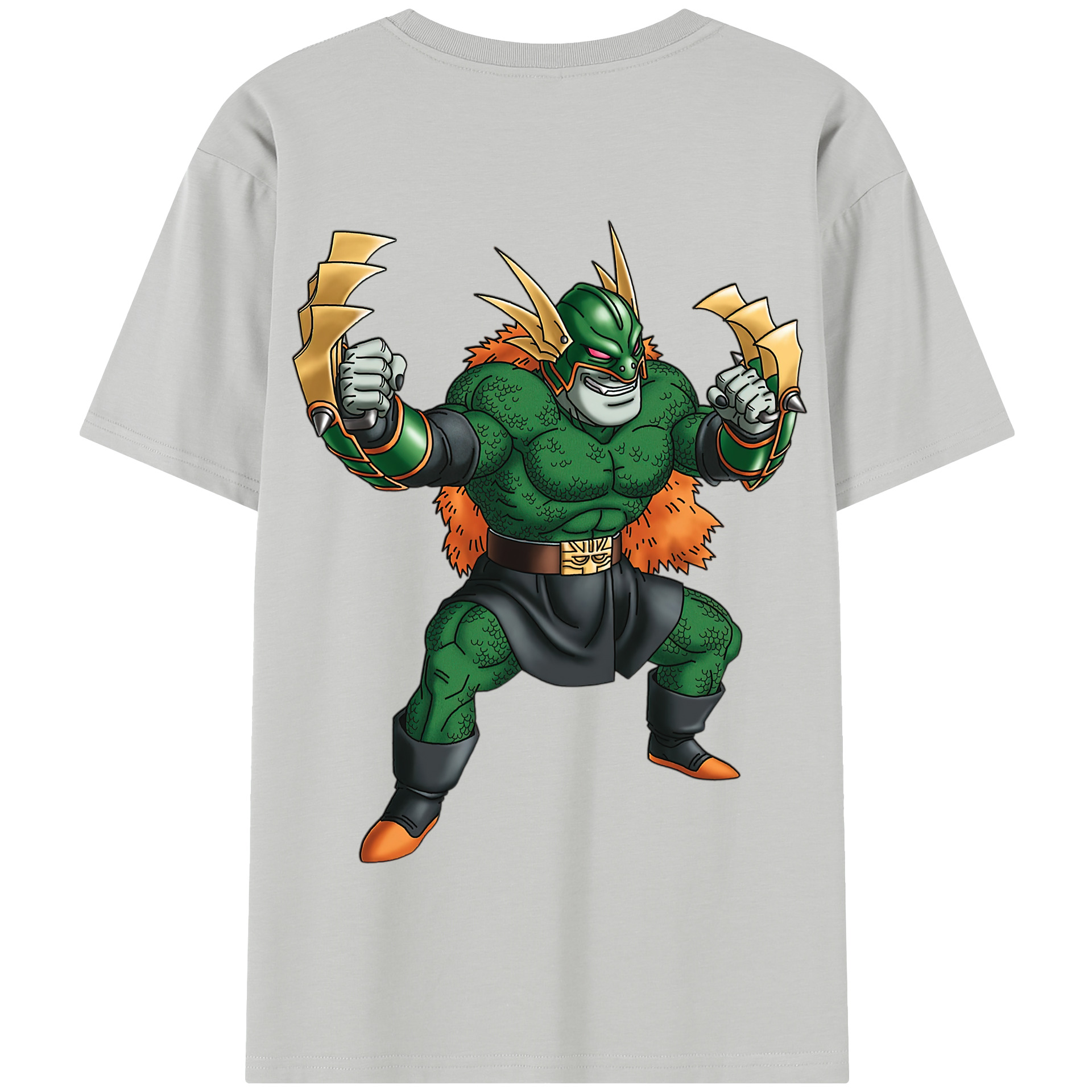 （画像用） ドラゴンクエスト Doragon Kuesuto Dragon Quest 綿100％半袖Tシャツ（背面プリント）