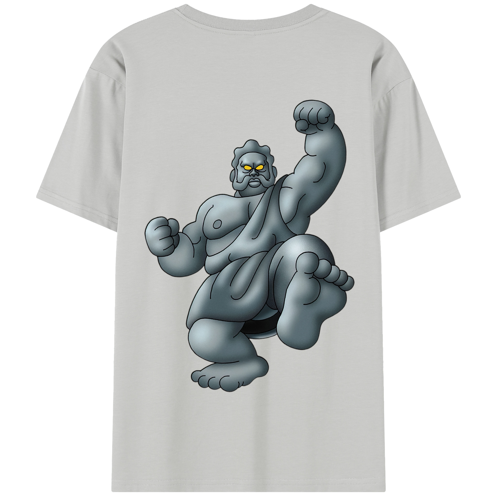 （画像用） ドラゴンクエスト Doragon Kuesuto Dragon Quest 綿100％半袖Tシャツ（背面プリント）