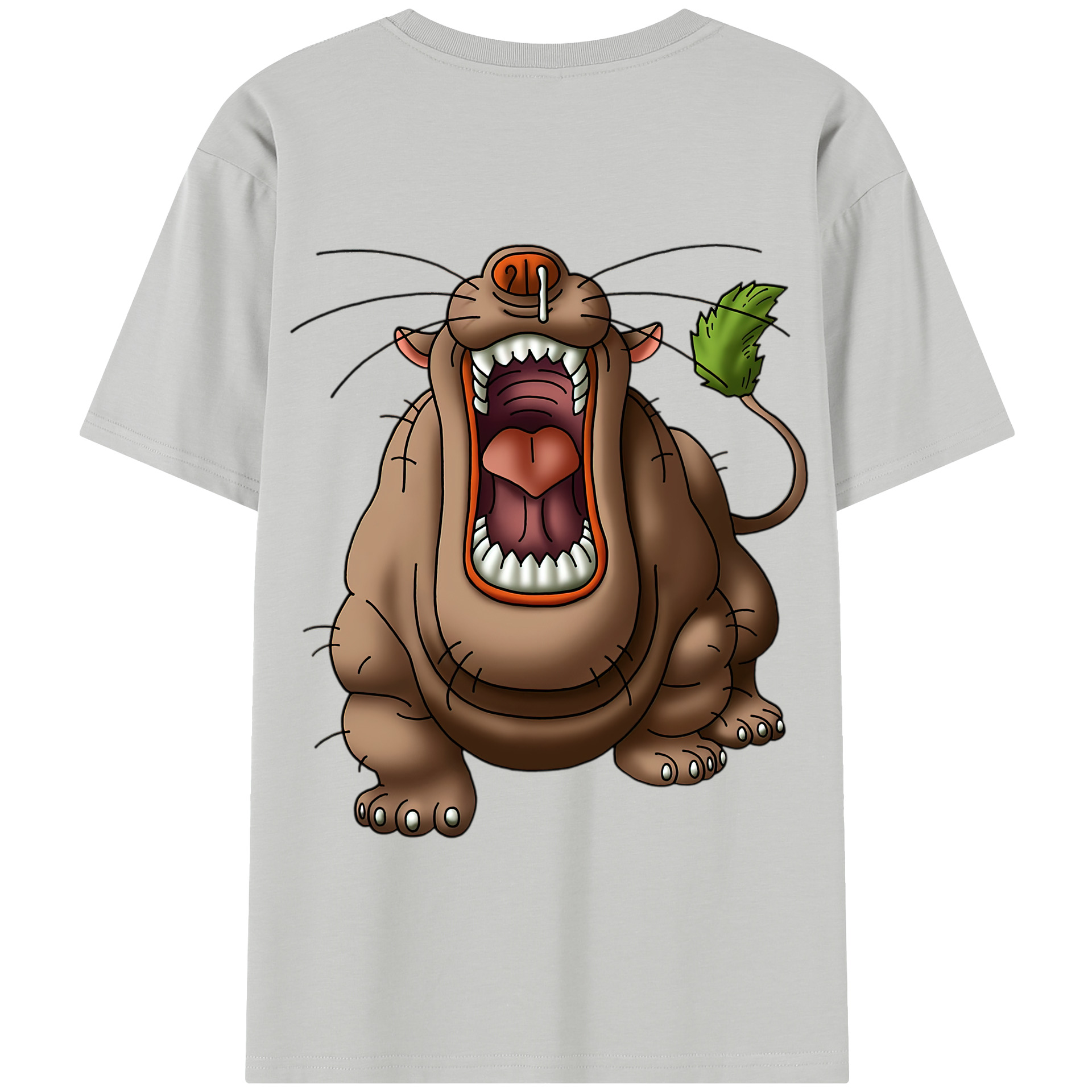 （画像用） ドラゴンクエスト Doragon Kuesuto Dragon Quest 綿100％半袖Tシャツ（背面プリント）