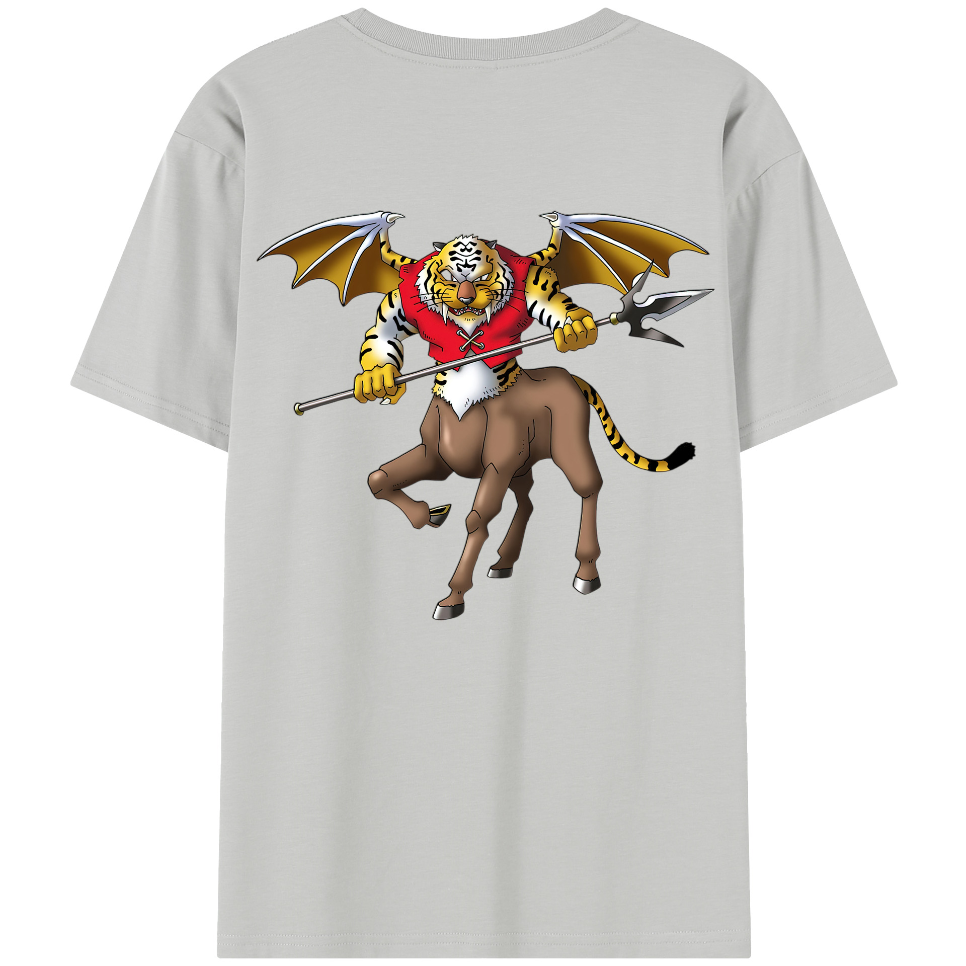 （画像用） ドラゴンクエスト Doragon Kuesuto Dragon Quest 綿100％半袖Tシャツ（背面プリント）