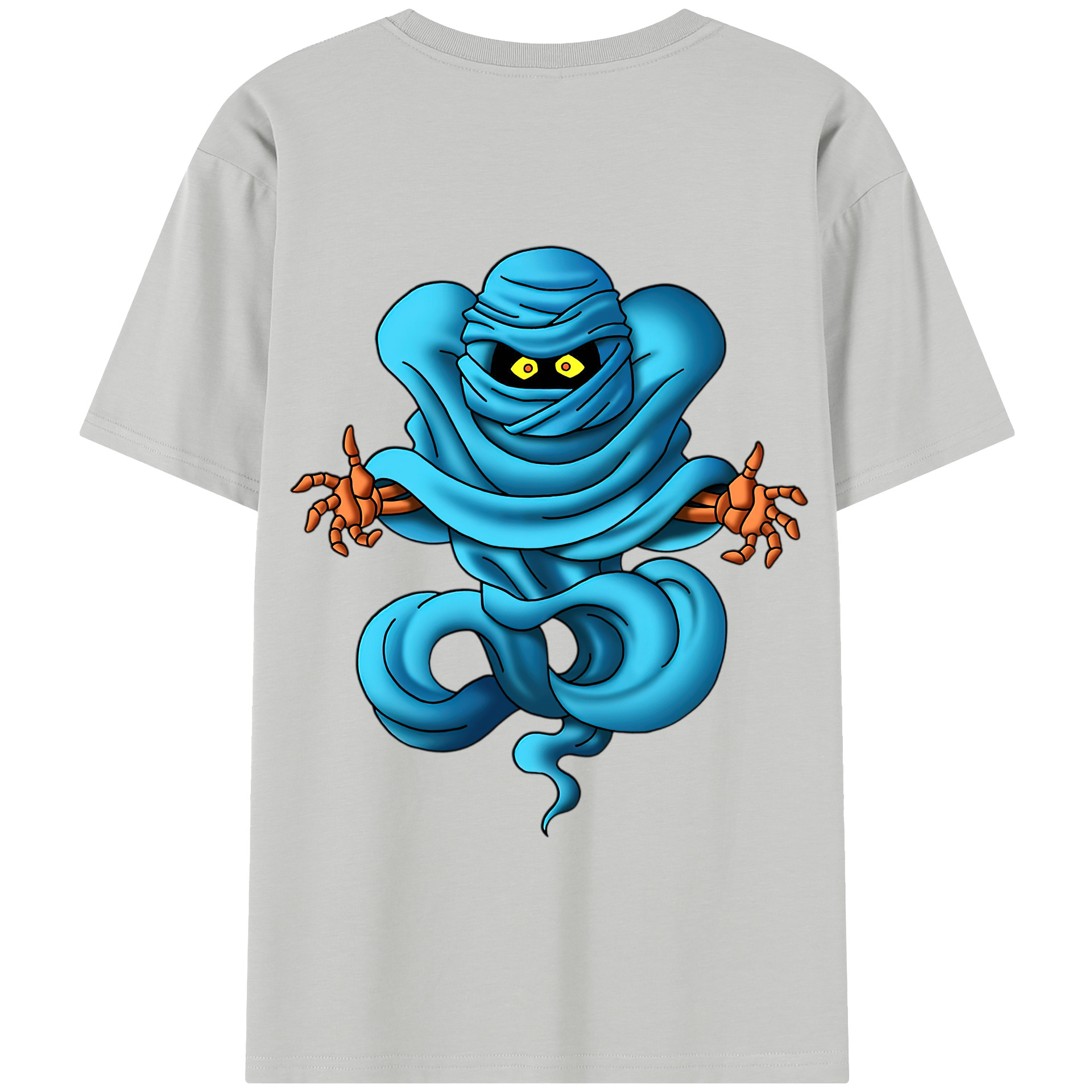 （画像用） ドラゴンクエスト Doragon Kuesuto Dragon Quest 綿100％半袖Tシャツ（背面プリント）