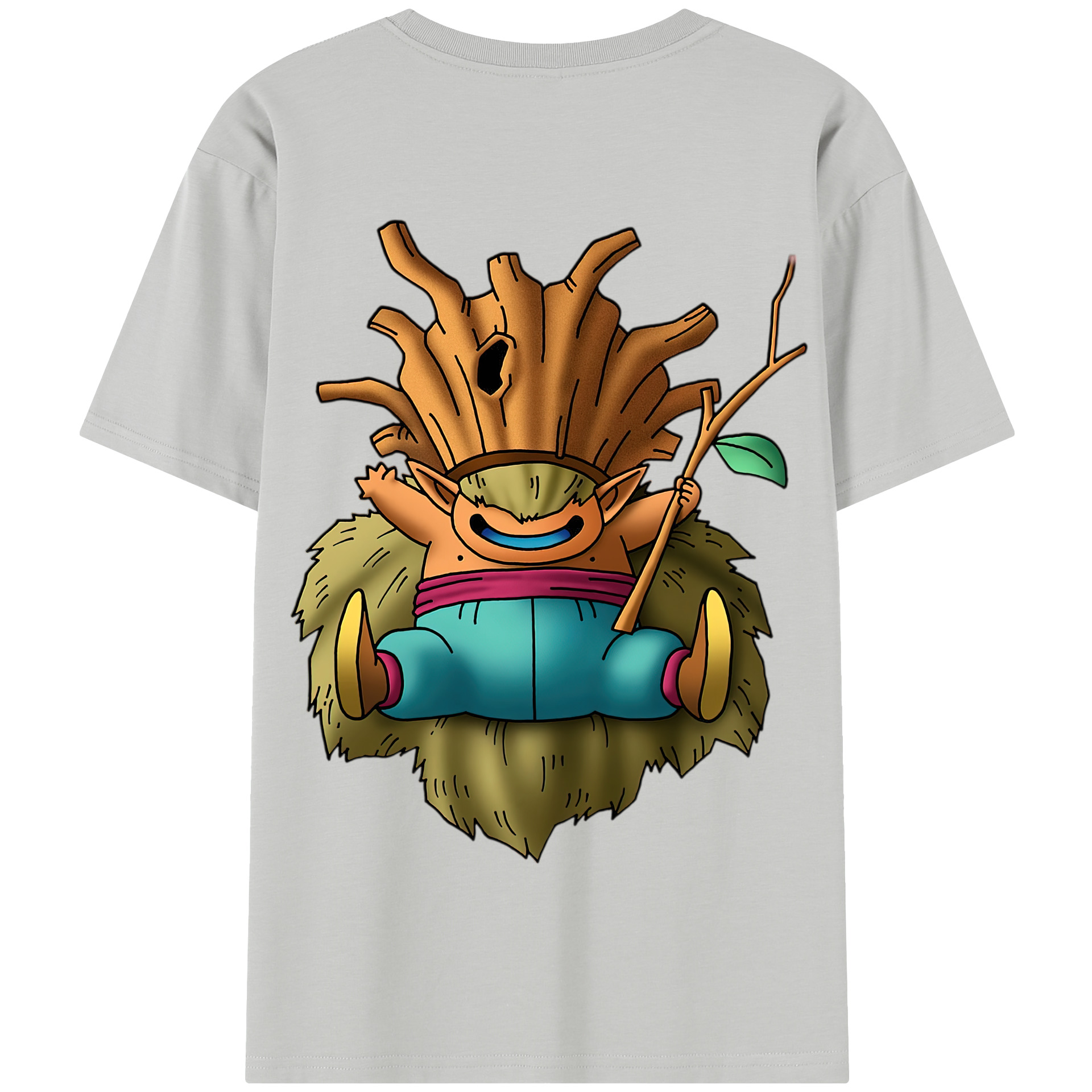 （画像用） ドラゴンクエスト Doragon Kuesuto Dragon Quest 綿100％半袖Tシャツ（背面プリント）