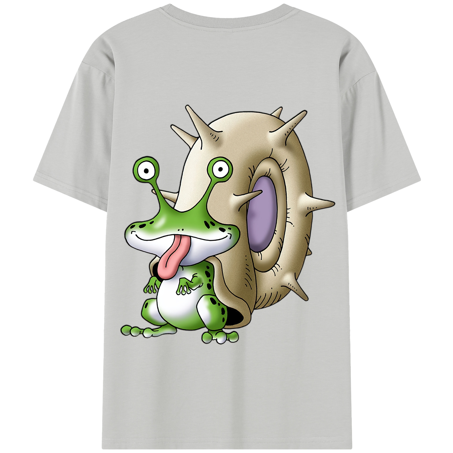（画像用） ドラゴンクエスト Doragon Kuesuto Dragon Quest 綿100％半袖Tシャツ（背面プリント）