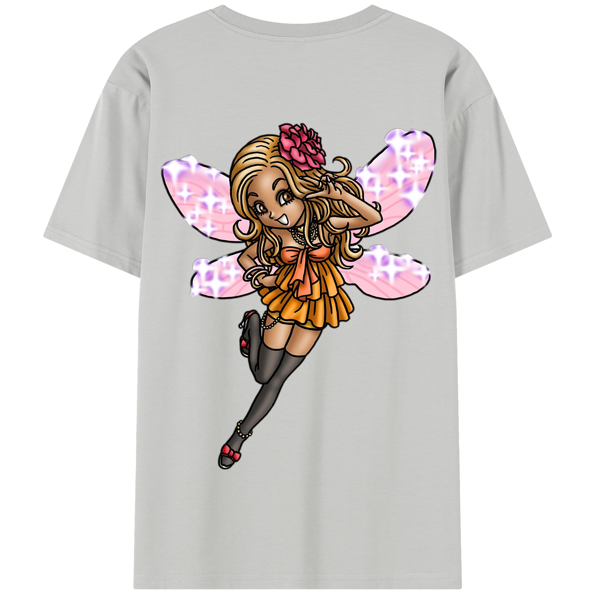（画像用） ドラゴンクエスト Doragon Kuesuto Dragon Quest 綿100％半袖Tシャツ（背面プリント）