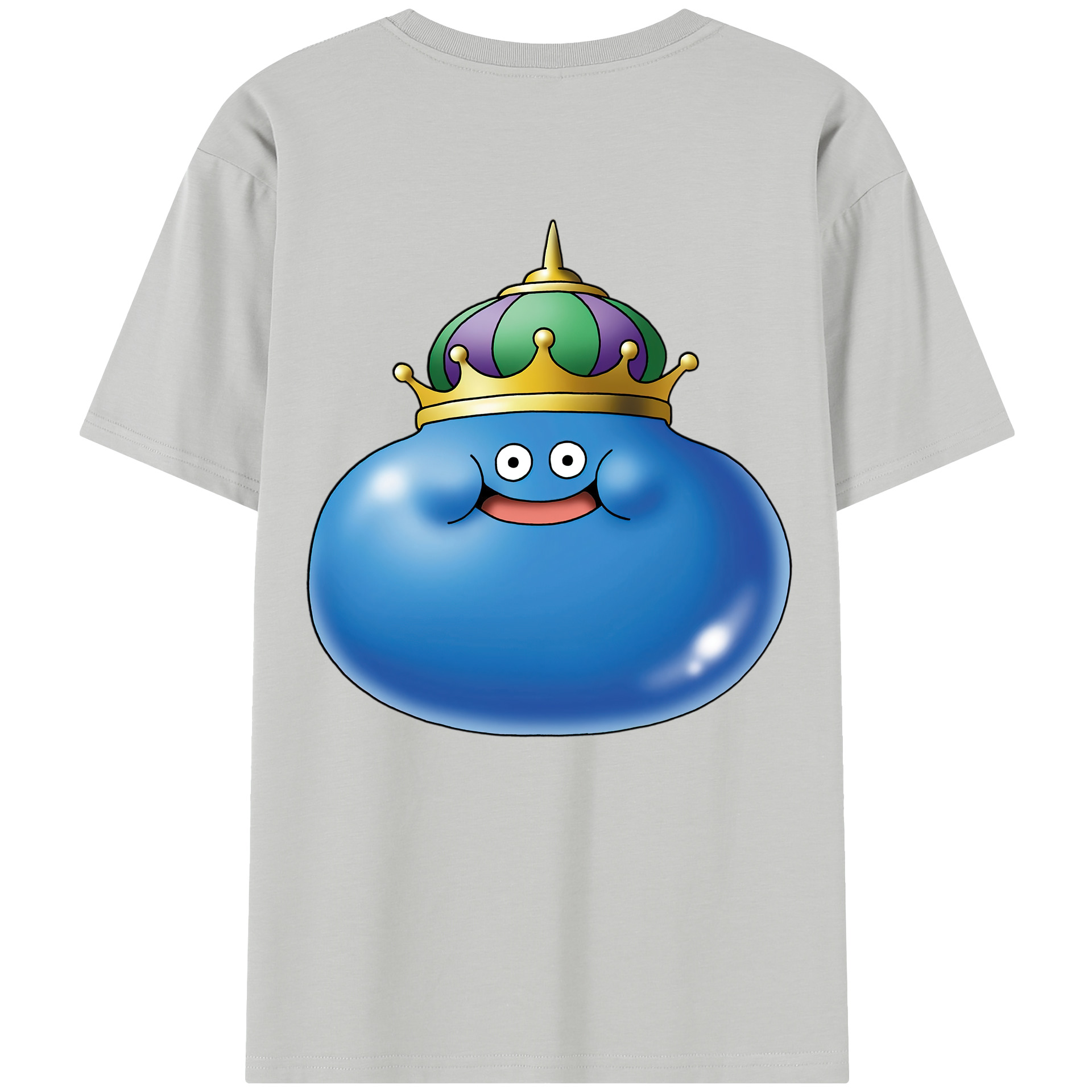 （画像用） ドラゴンクエスト Doragon Kuesuto Dragon Quest 綿100％半袖Tシャツ（背面プリント）