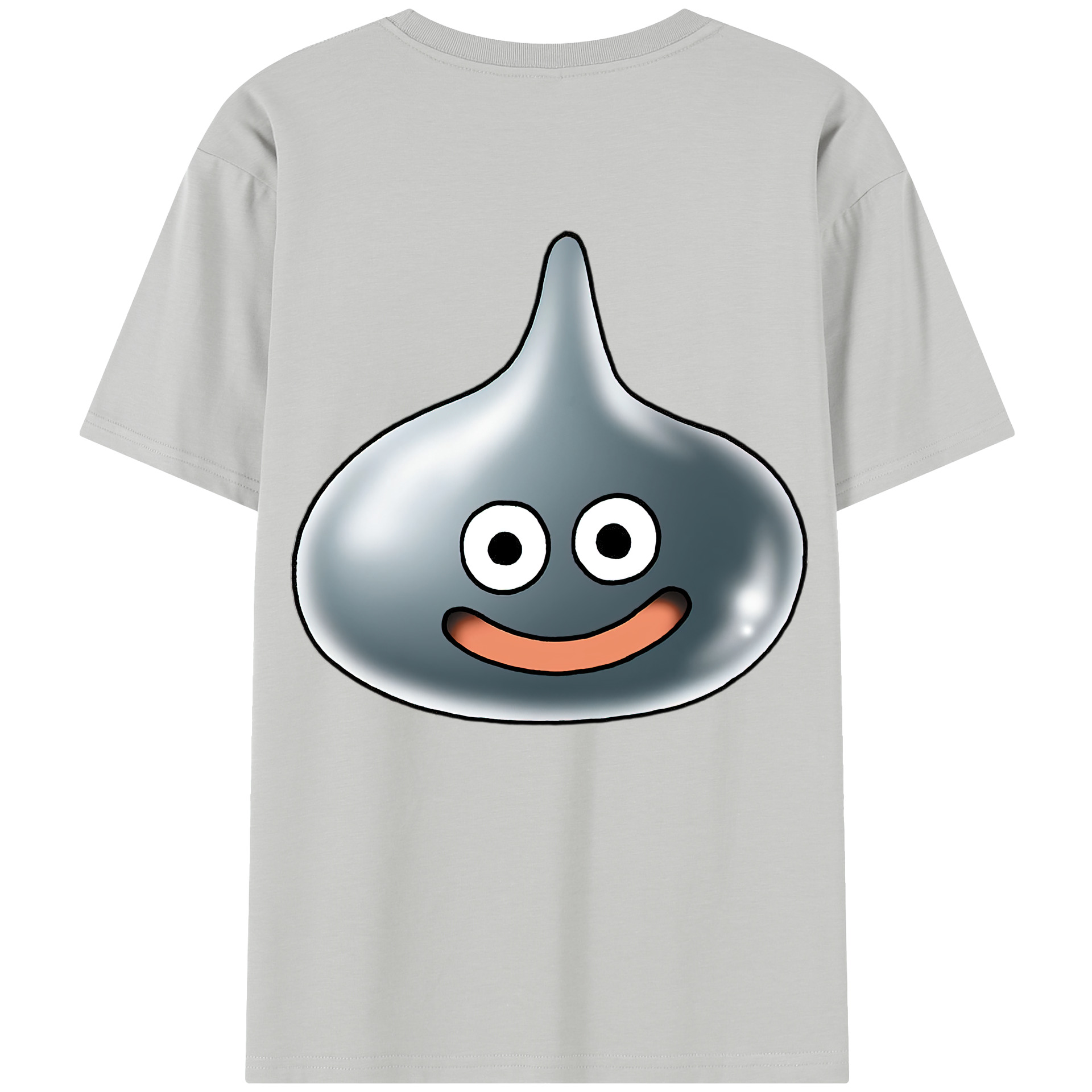 （画像用） ドラゴンクエスト Doragon Kuesuto Dragon Quest 綿100％半袖Tシャツ（背面プリント）