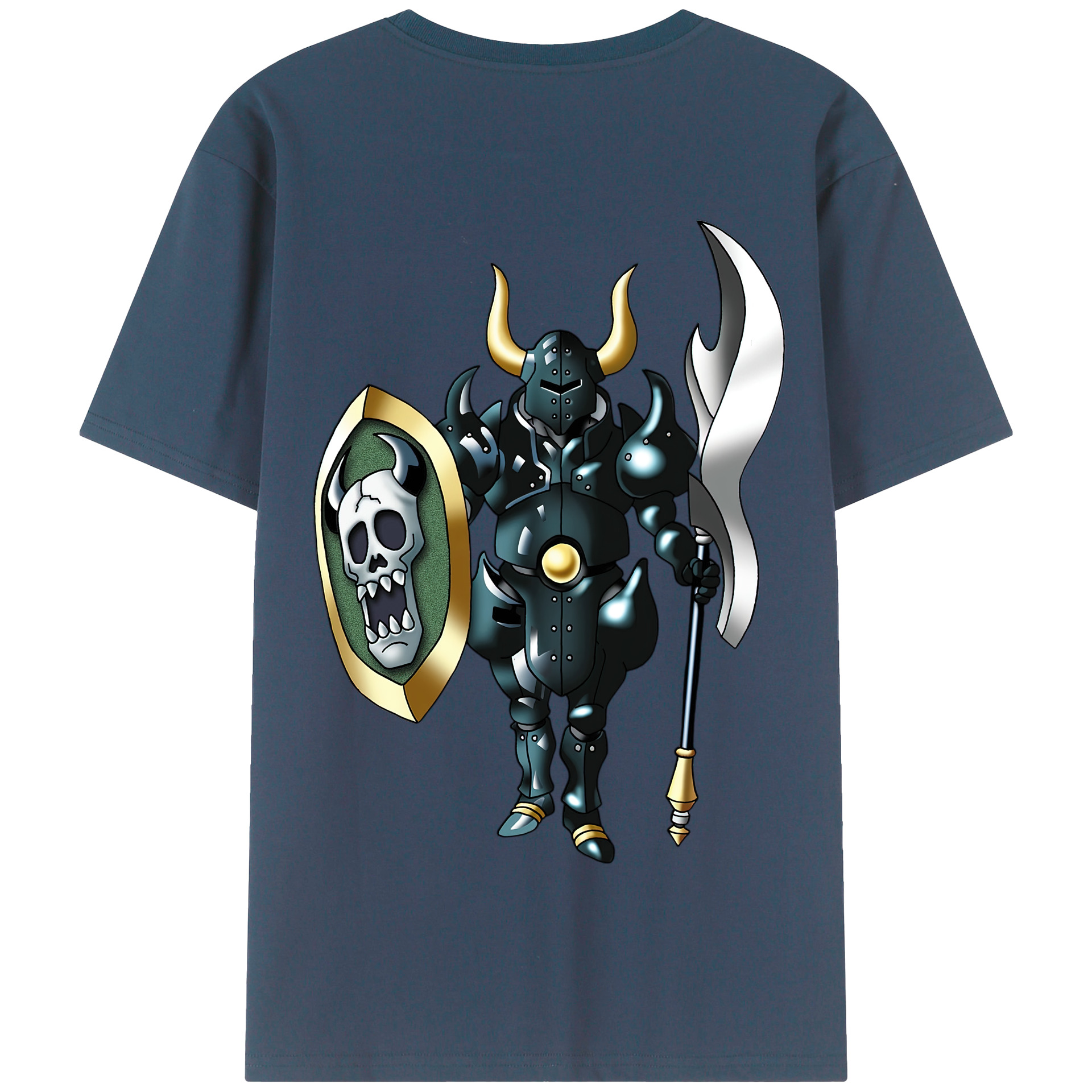 （画像用） ドラゴンクエスト Doragon Kuesuto Dragon Quest 綿100％半袖Tシャツ（背面プリント）