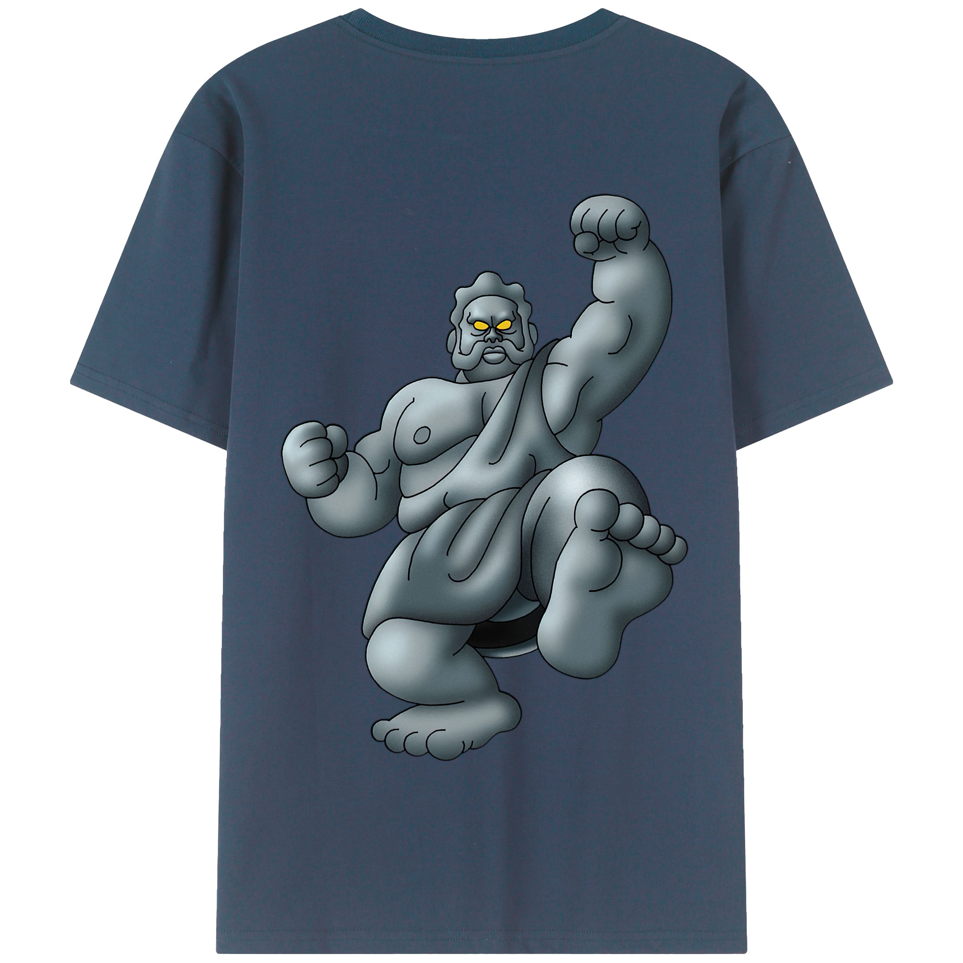 （画像用） ドラゴンクエスト Doragon Kuesuto Dragon Quest 綿100％半袖Tシャツ（背面プリント）