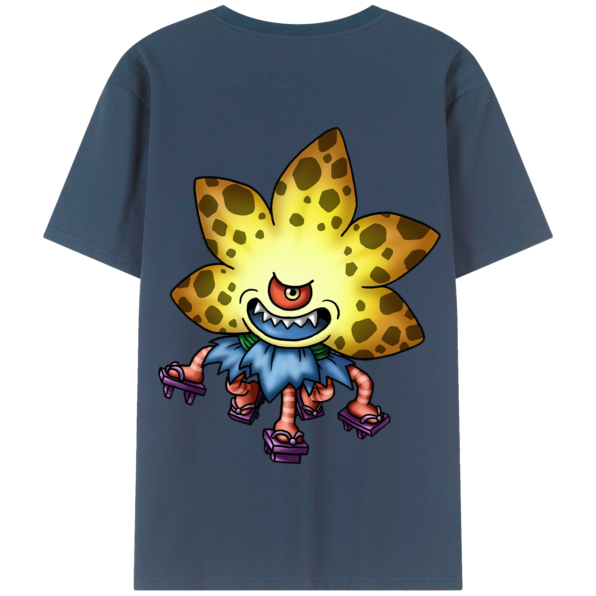 （画像用） ドラゴンクエスト Doragon Kuesuto Dragon Quest 綿100％半袖Tシャツ（背面プリント）