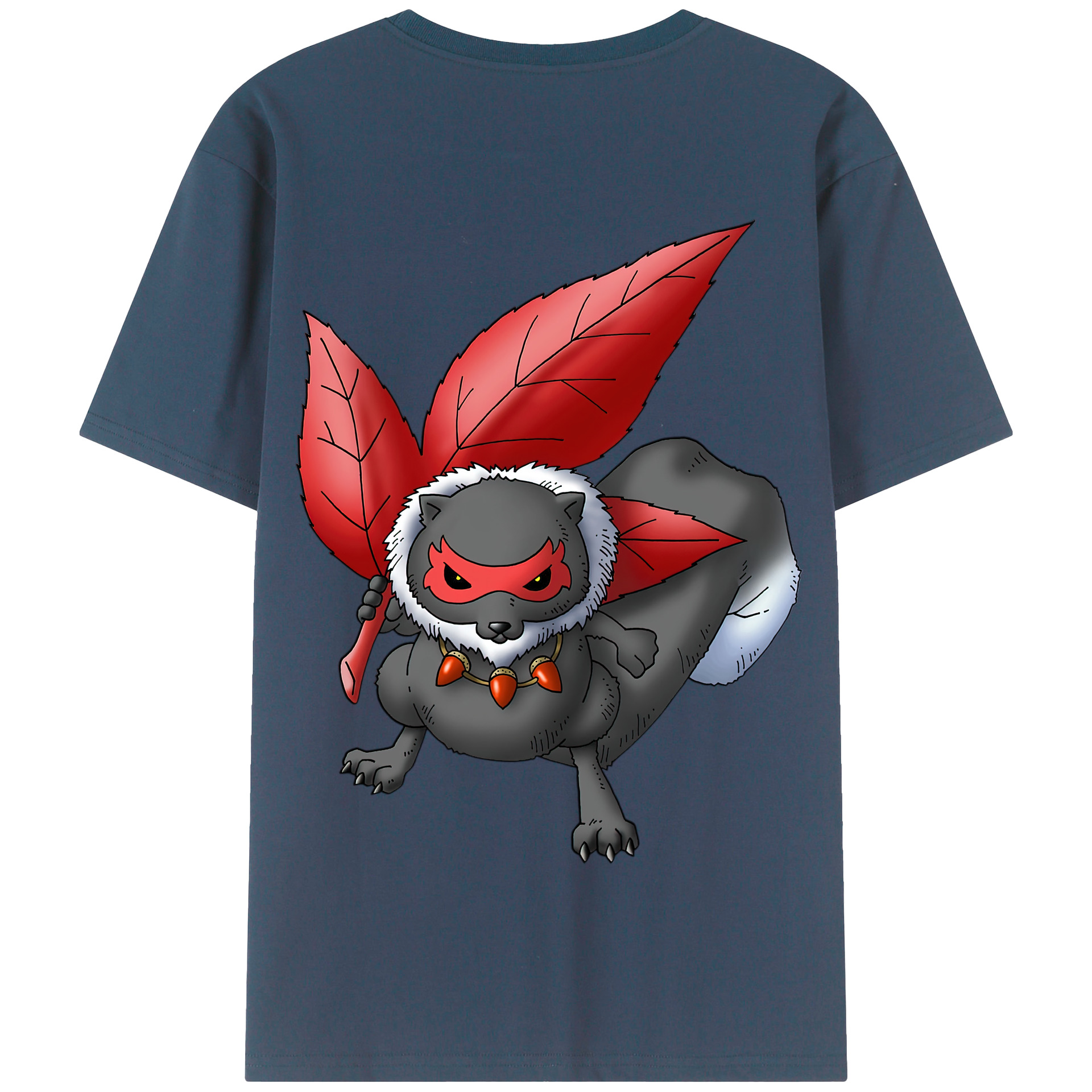 （画像用） ドラゴンクエスト Doragon Kuesuto Dragon Quest 綿100％半袖Tシャツ（背面プリント）