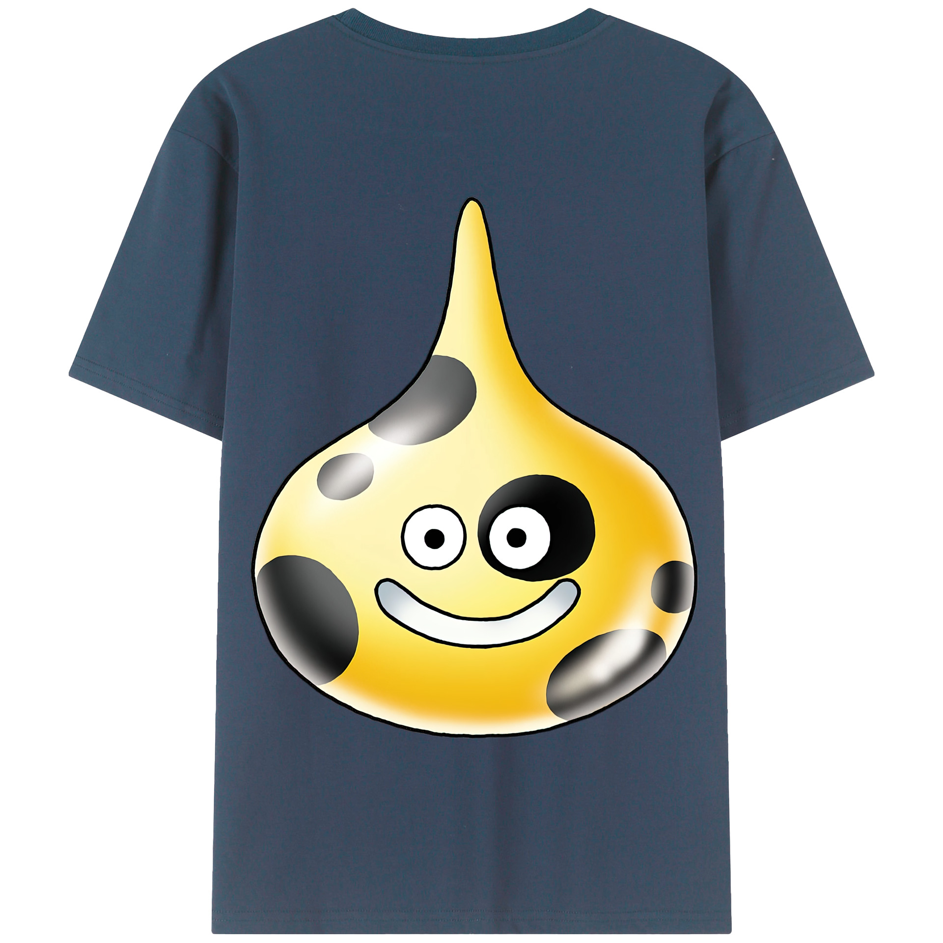 （画像用） ドラゴンクエスト Doragon Kuesuto Dragon Quest 綿100％半袖Tシャツ（背面プリント）
