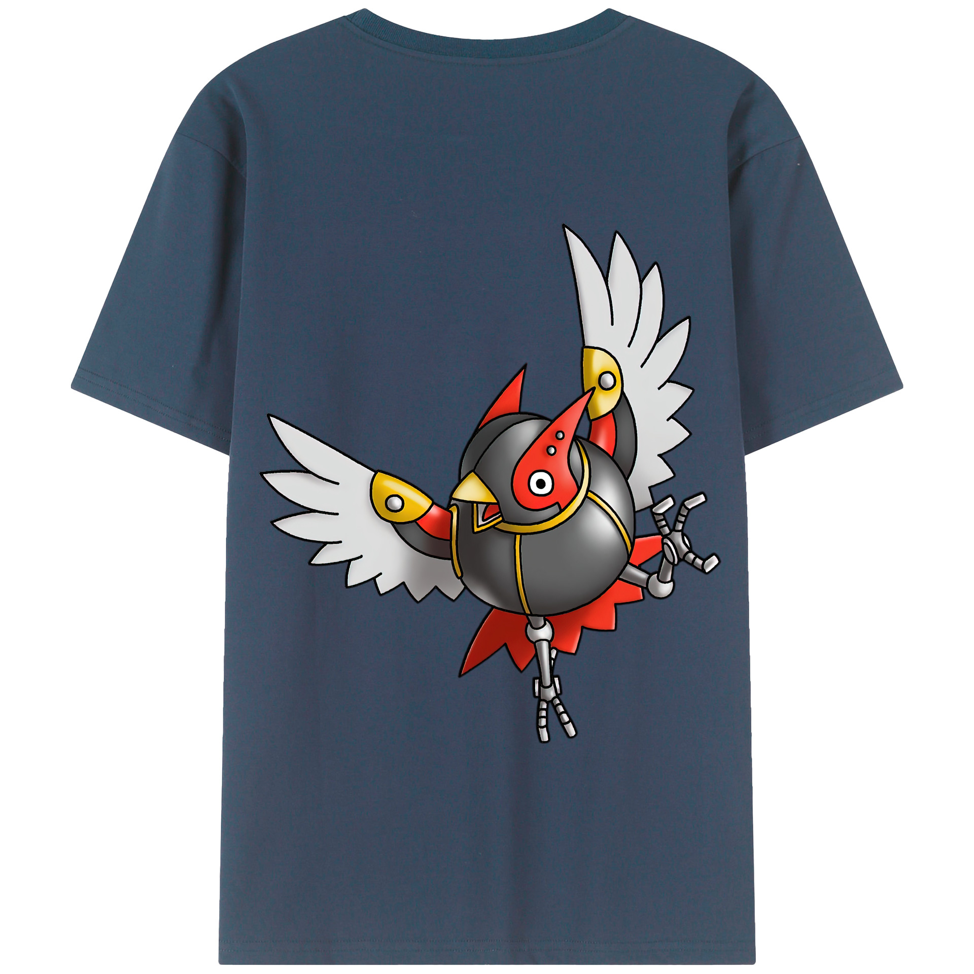 （画像用） ドラゴンクエスト Doragon Kuesuto Dragon Quest 綿100％半袖Tシャツ（背面プリント）