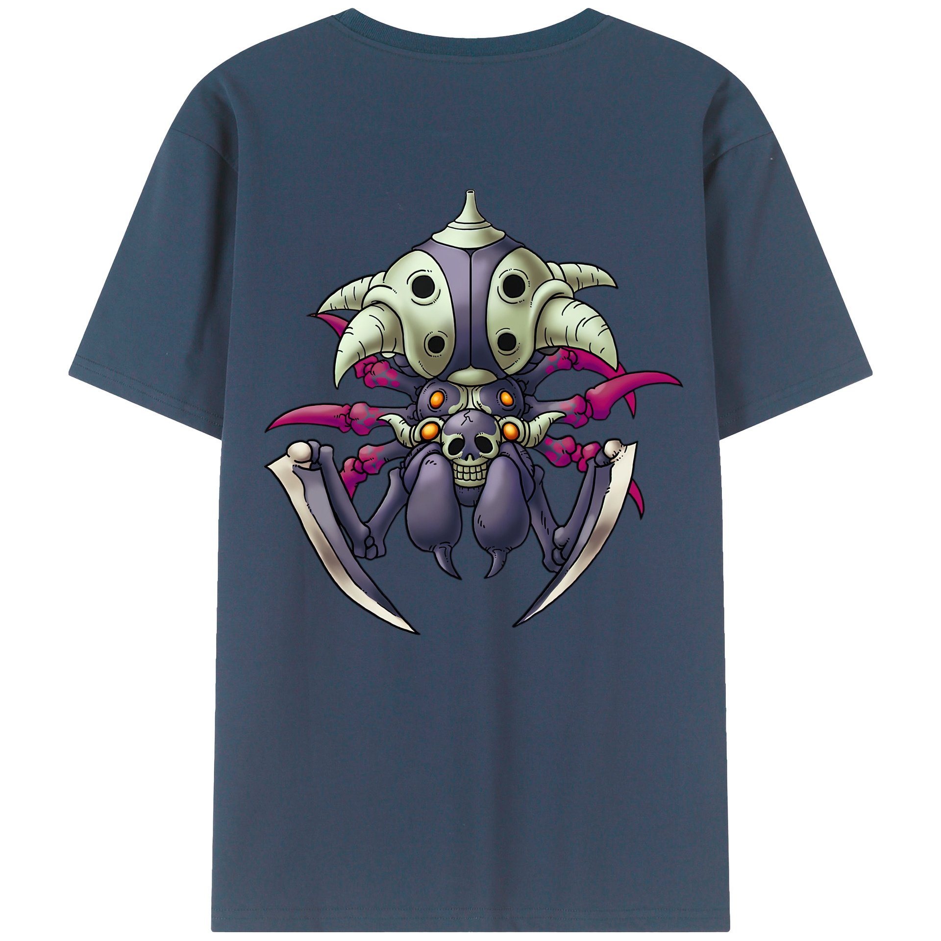 （画像用） ドラゴンクエスト Doragon Kuesuto Dragon Quest 綿100％半袖Tシャツ（背面プリント）