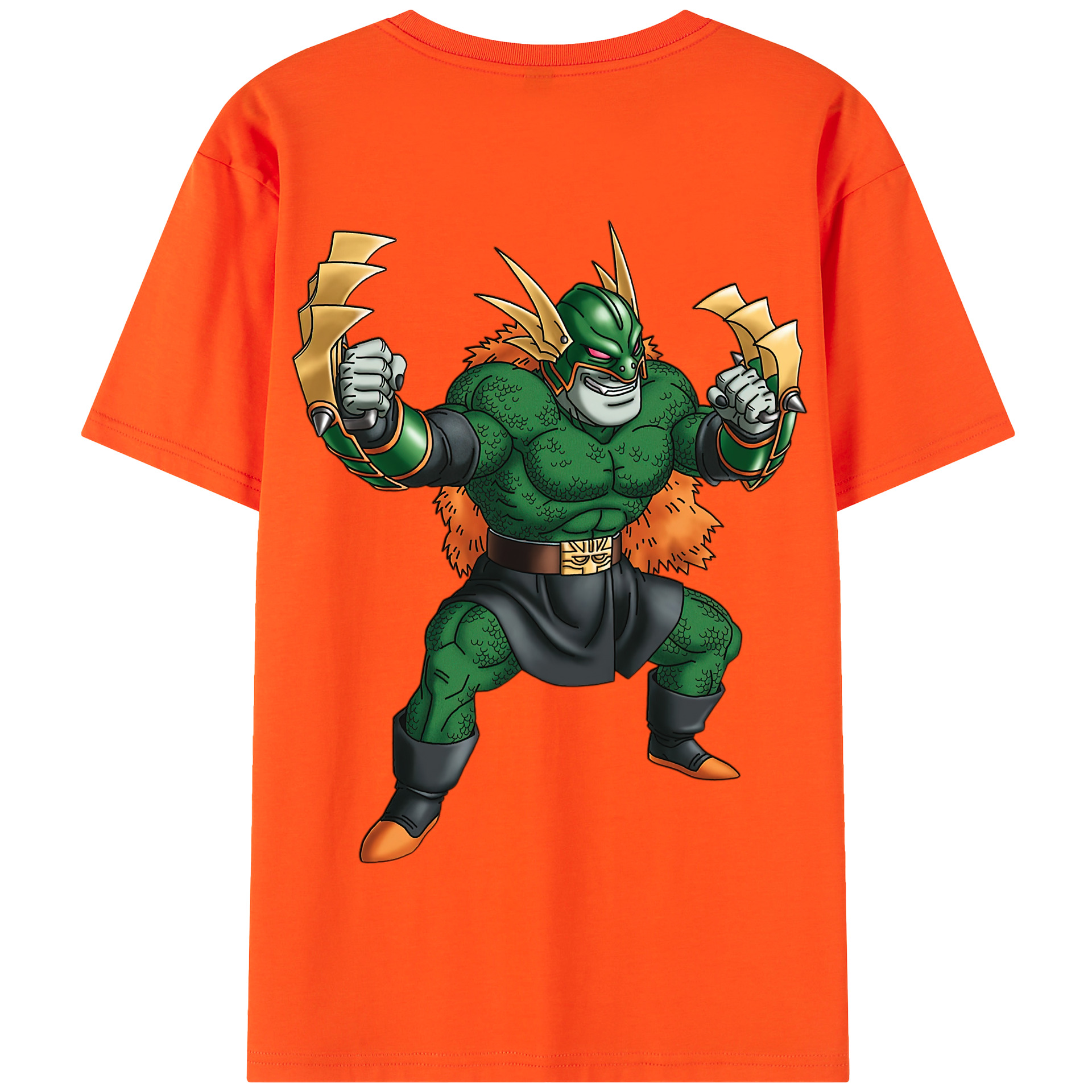 （画像用） ドラゴンクエスト Doragon Kuesuto Dragon Quest 綿100％半袖Tシャツ（背面プリント）