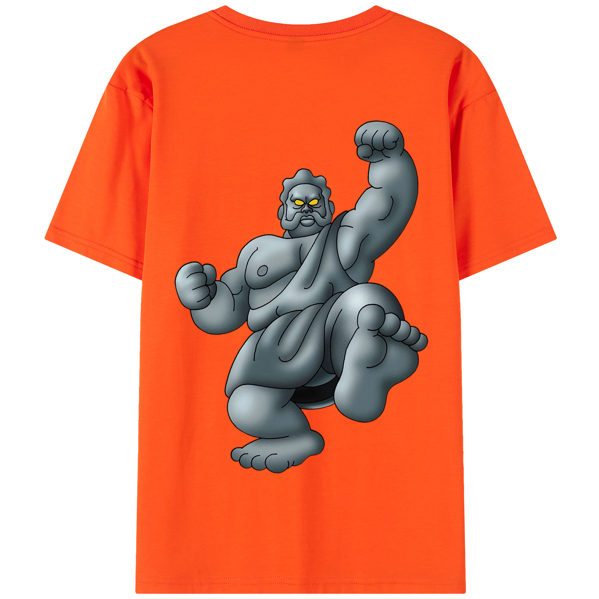 （画像用） ドラゴンクエスト Doragon Kuesuto Dragon Quest 綿100％半袖Tシャツ（背面プリント）