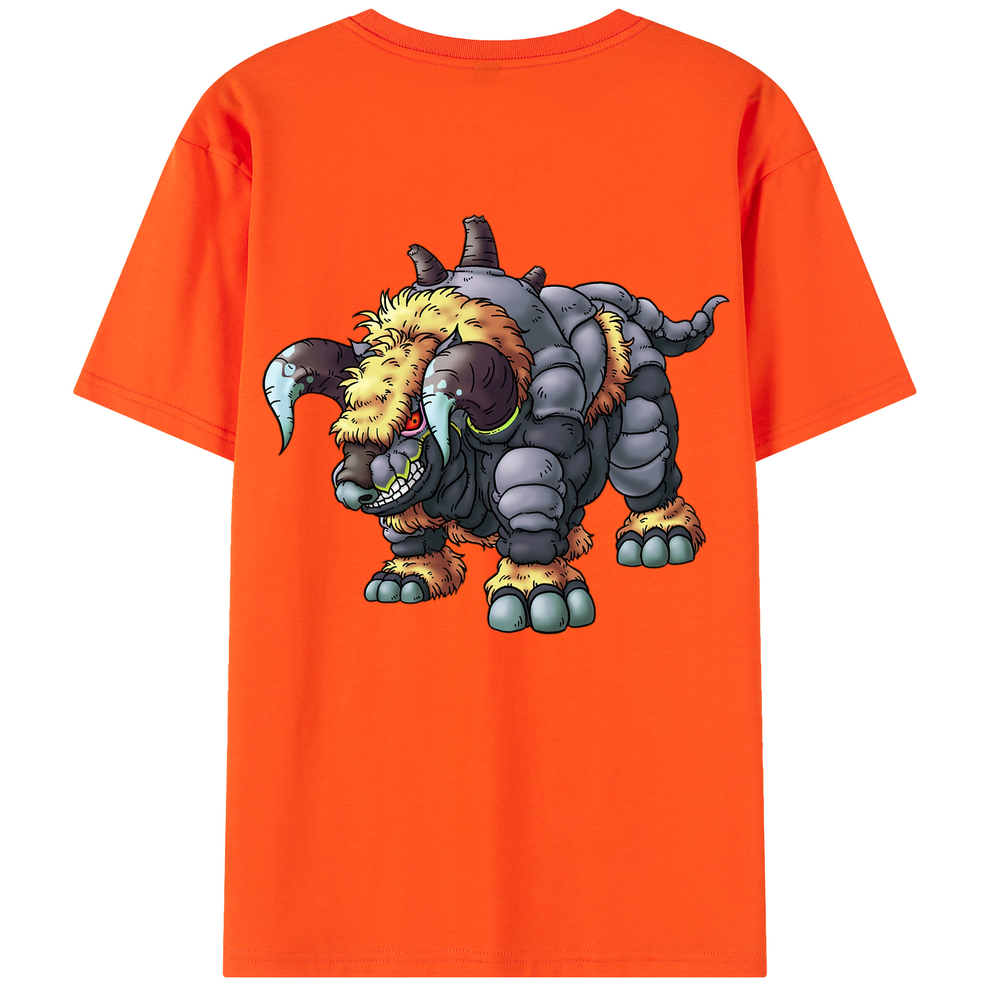 （画像用） ドラゴンクエスト Doragon Kuesuto Dragon Quest 綿100％半袖Tシャツ（背面プリント）