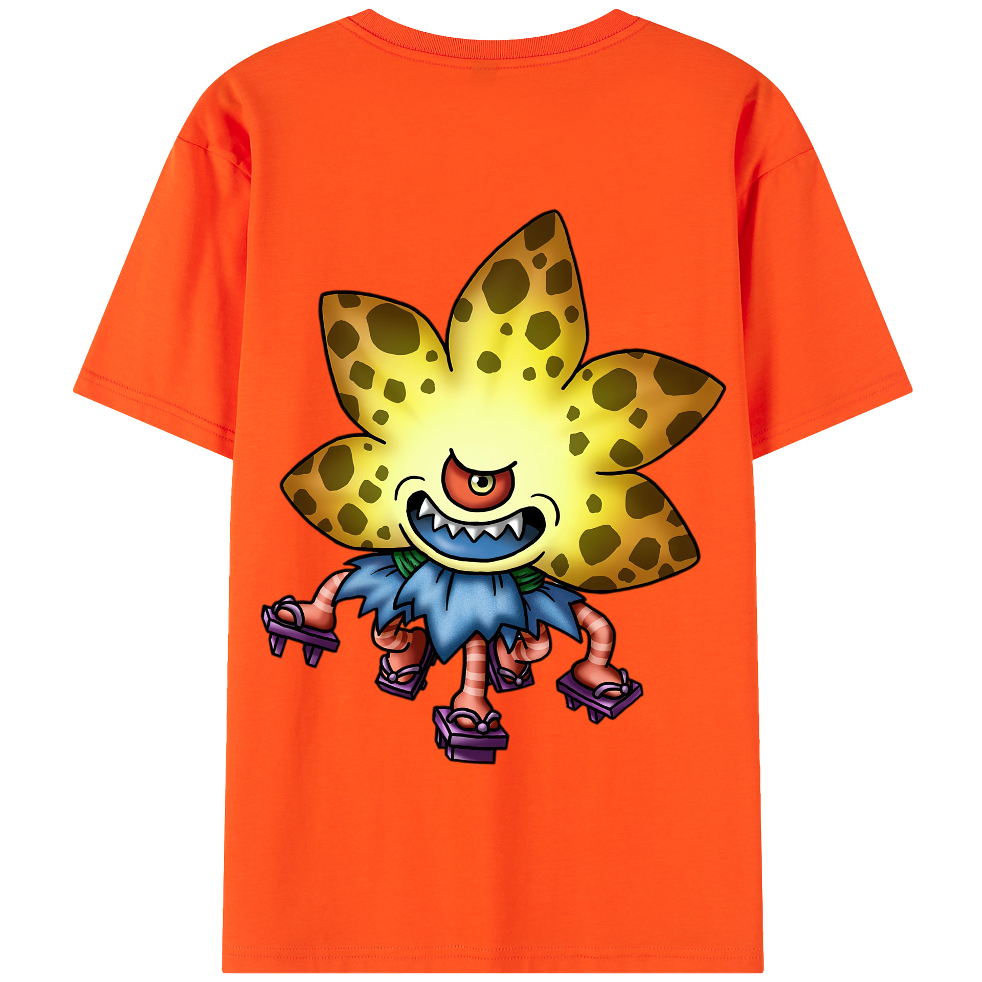 （画像用） ドラゴンクエスト Doragon Kuesuto Dragon Quest 綿100％半袖Tシャツ（背面プリント）