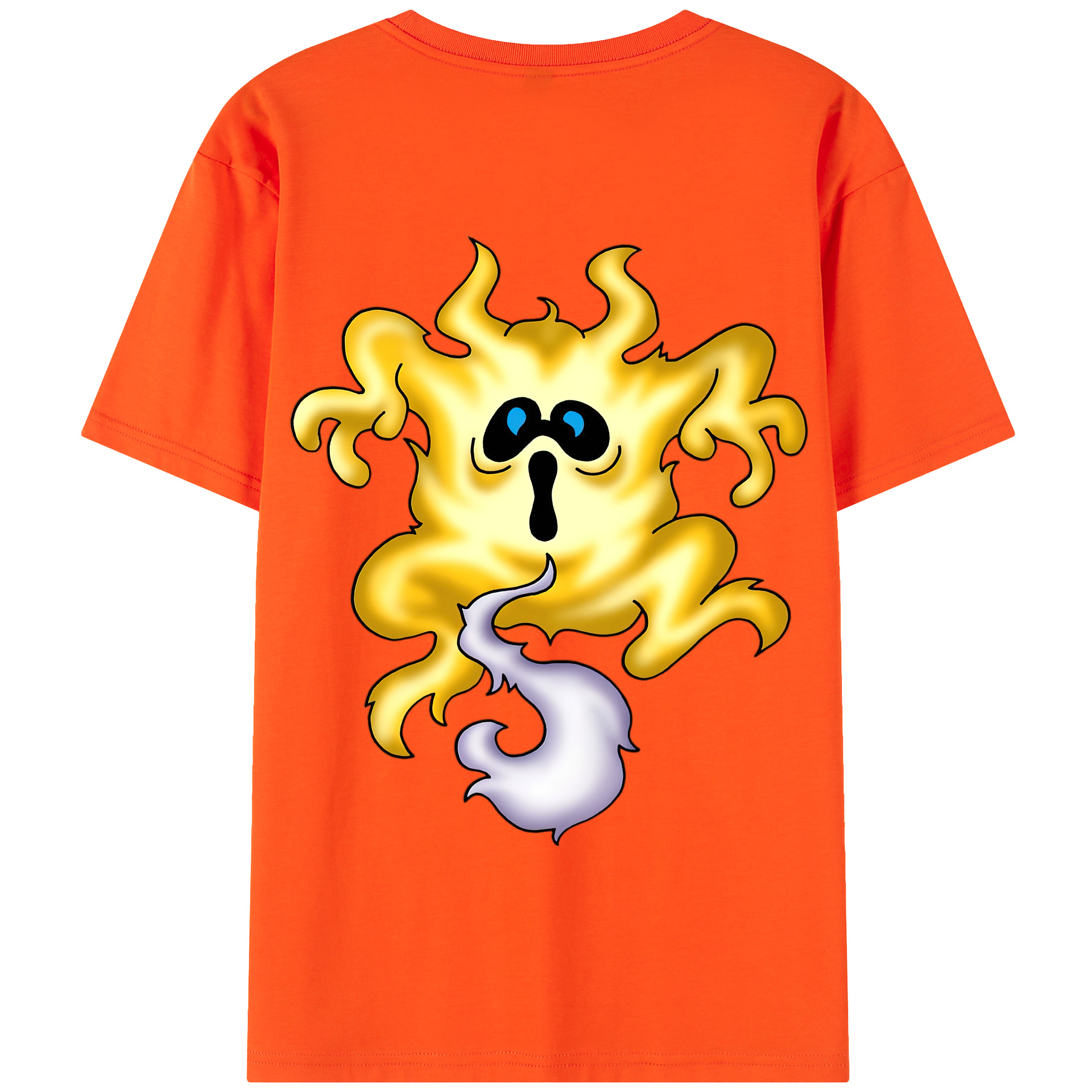（画像用） ドラゴンクエスト Doragon Kuesuto Dragon Quest 綿100％半袖Tシャツ（背面プリント）