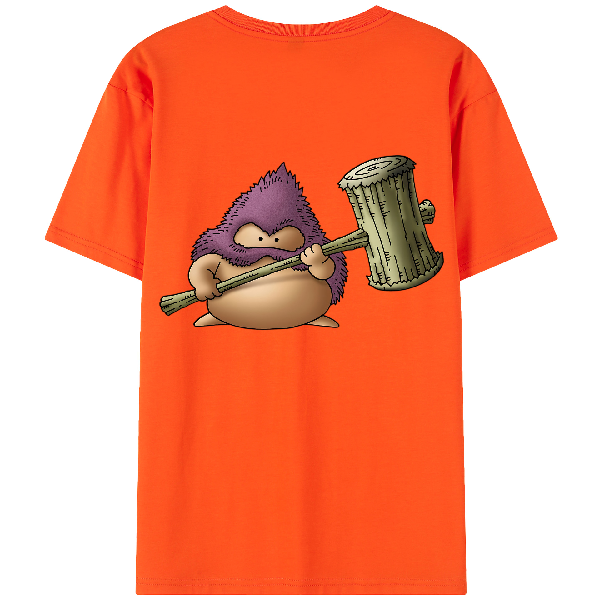 （画像用） ドラゴンクエスト Doragon Kuesuto Dragon Quest 綿100％半袖Tシャツ（背面プリント）