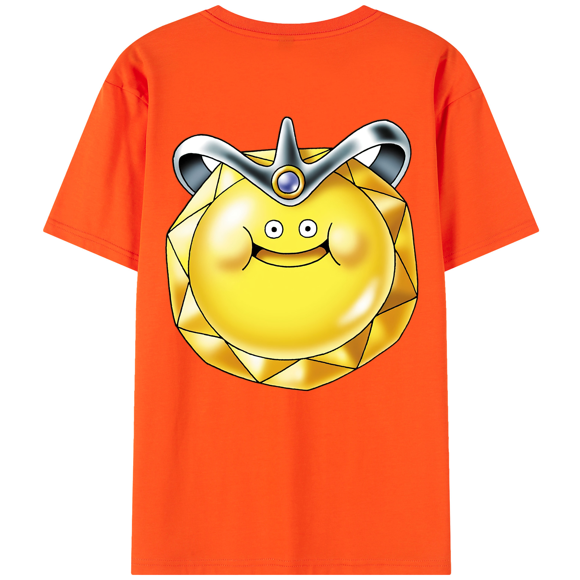 （画像用） ドラゴンクエスト Doragon Kuesuto Dragon Quest 綿100％半袖Tシャツ（背面プリント）