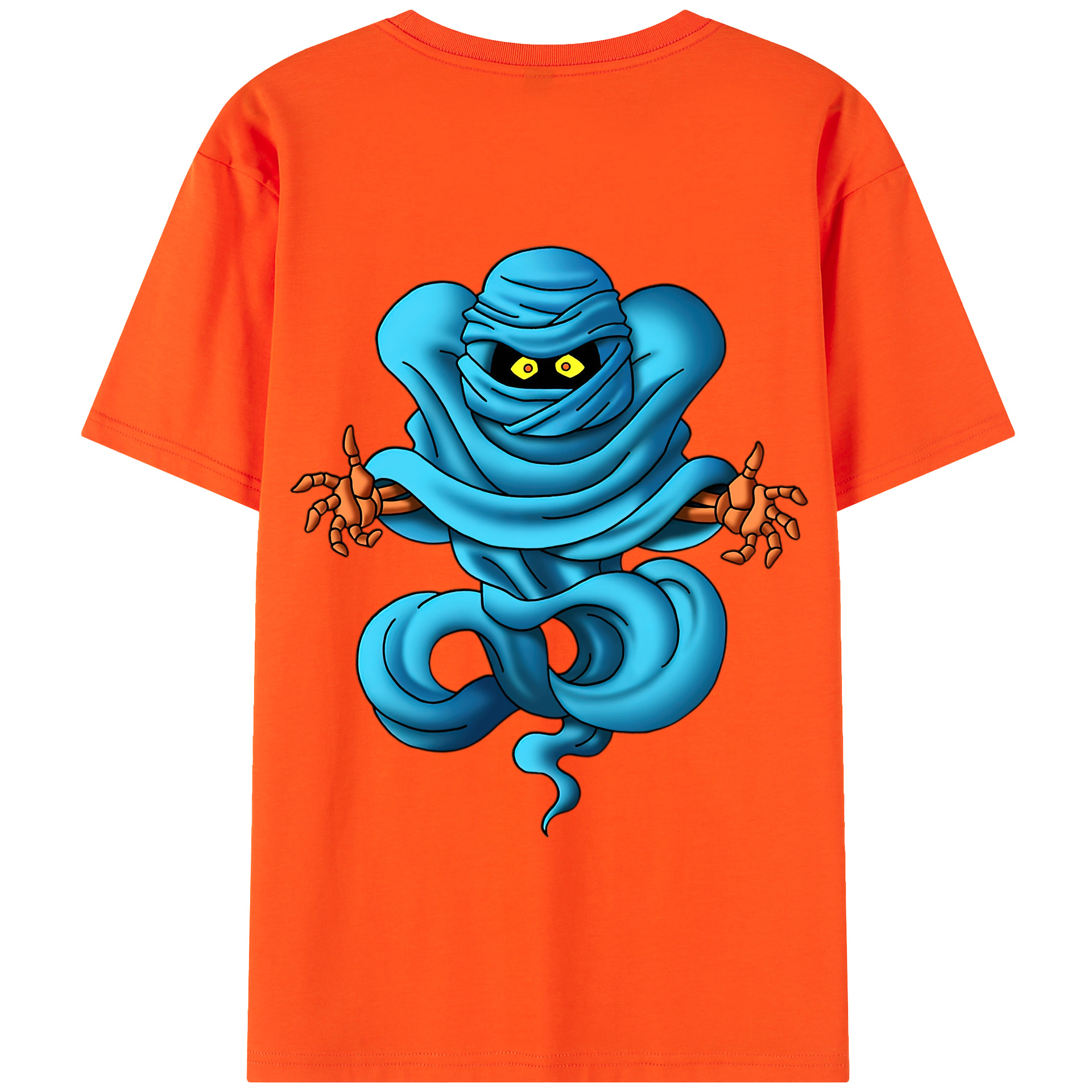 （画像用） ドラゴンクエスト Doragon Kuesuto Dragon Quest 綿100％半袖Tシャツ（背面プリント）