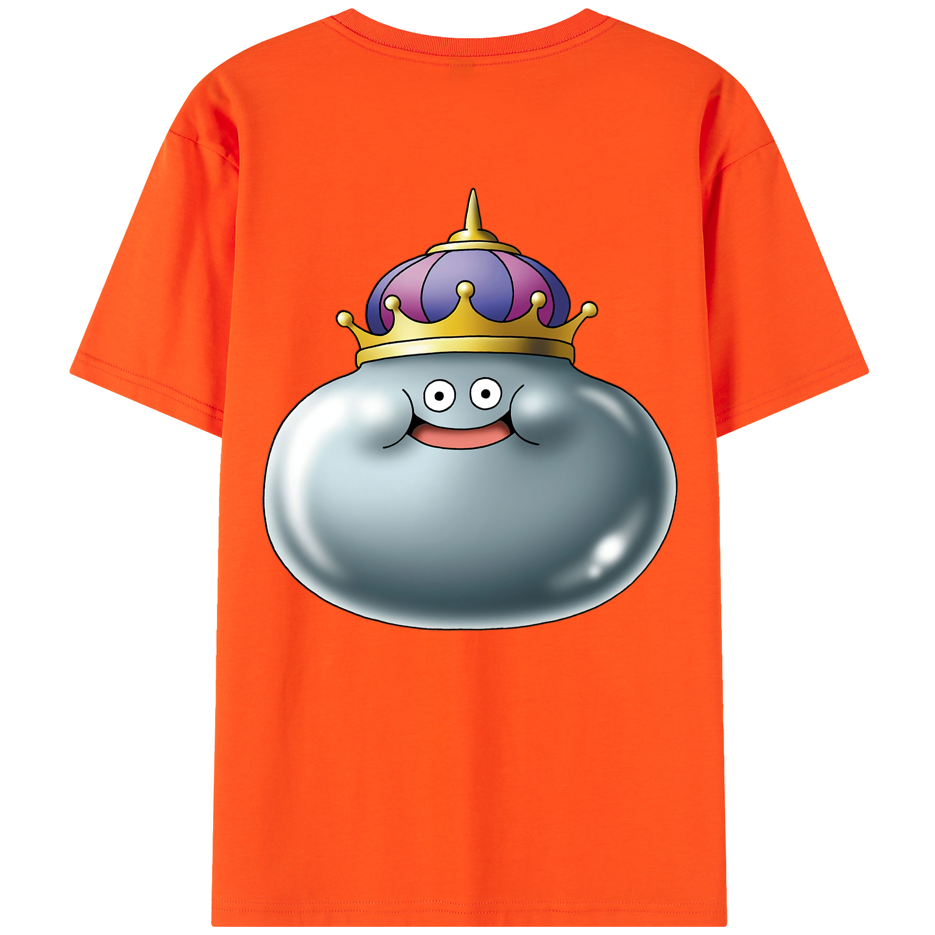 （画像用） ドラゴンクエスト Doragon Kuesuto Dragon Quest 綿100％半袖Tシャツ（背面プリント）