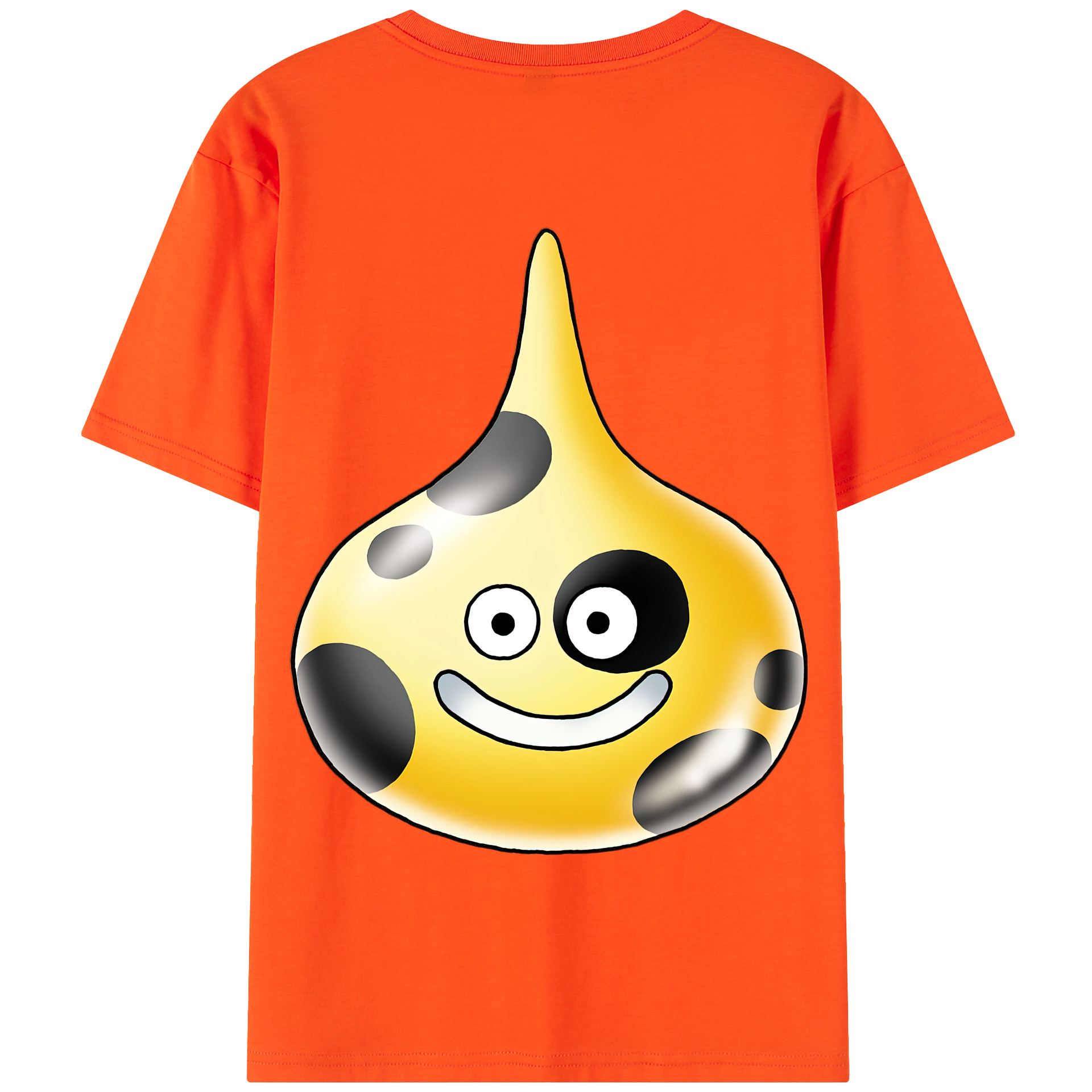 （画像用） ドラゴンクエスト Doragon Kuesuto Dragon Quest 綿100％半袖Tシャツ（背面プリント）