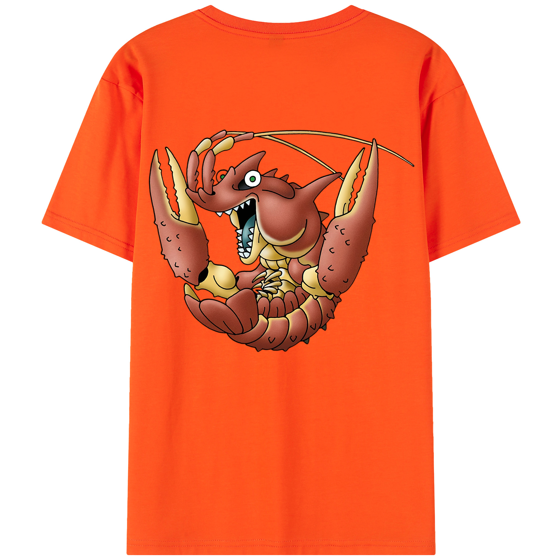 （画像用） ドラゴンクエスト Doragon Kuesuto Dragon Quest 綿100％半袖Tシャツ（背面プリント）
