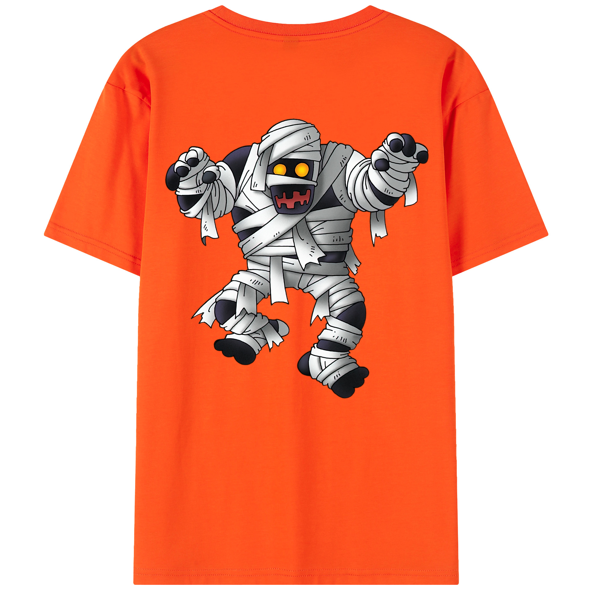 （画像用） ドラゴンクエスト Doragon Kuesuto Dragon Quest 綿100％半袖Tシャツ（背面プリント）