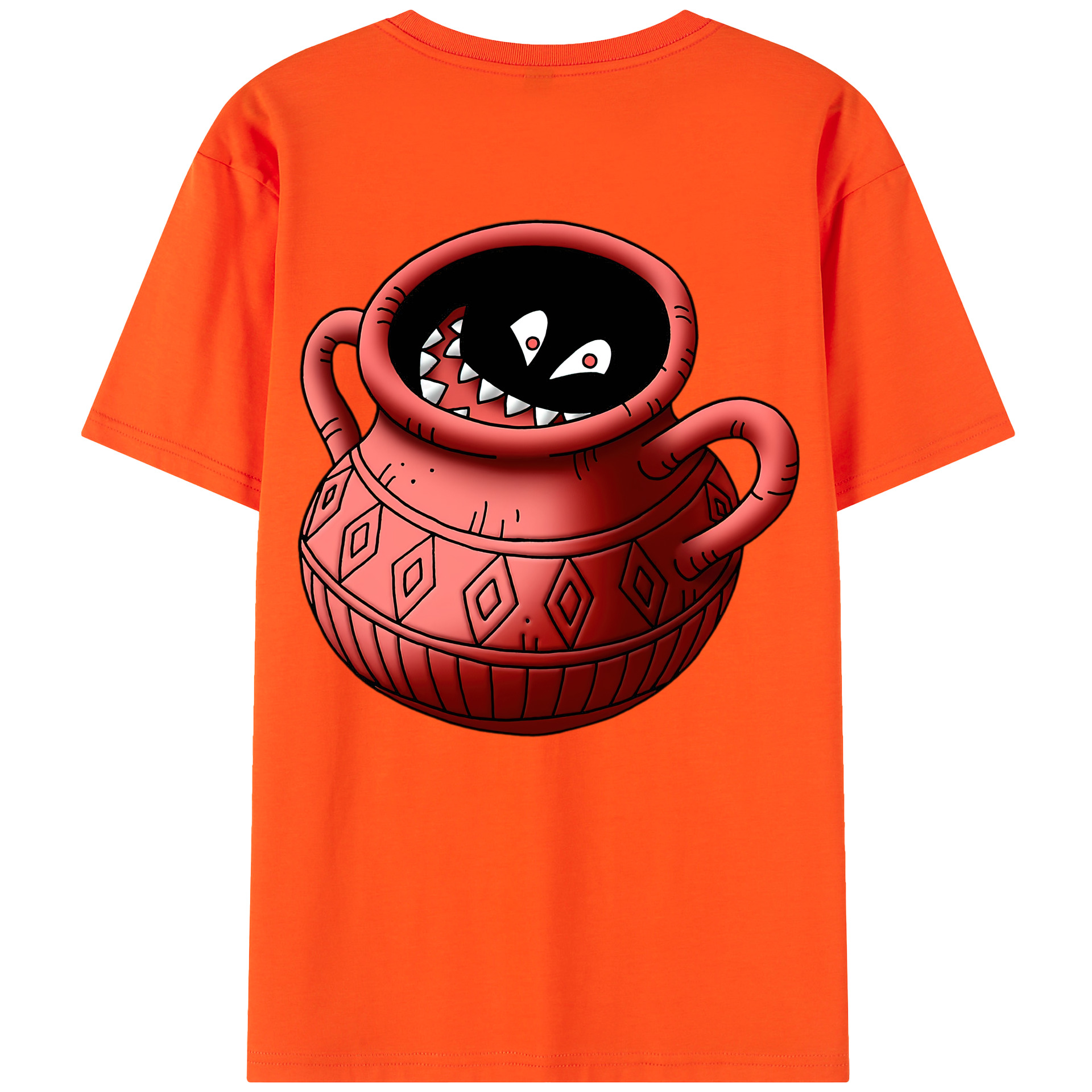 （画像用） ドラゴンクエスト Doragon Kuesuto Dragon Quest 綿100％半袖Tシャツ（背面プリント）