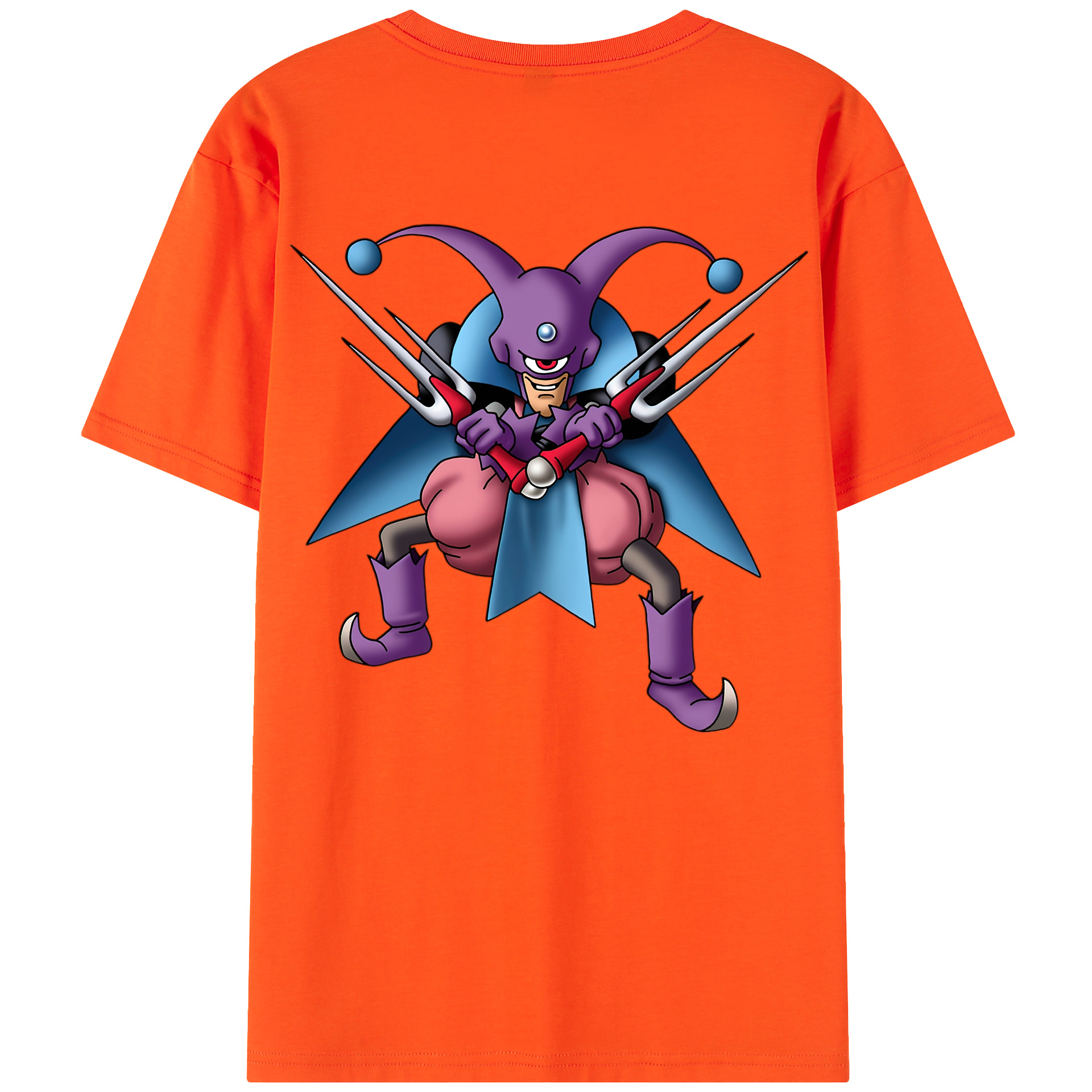 （画像用） ドラゴンクエスト Doragon Kuesuto Dragon Quest 綿100％半袖Tシャツ（背面プリント）
