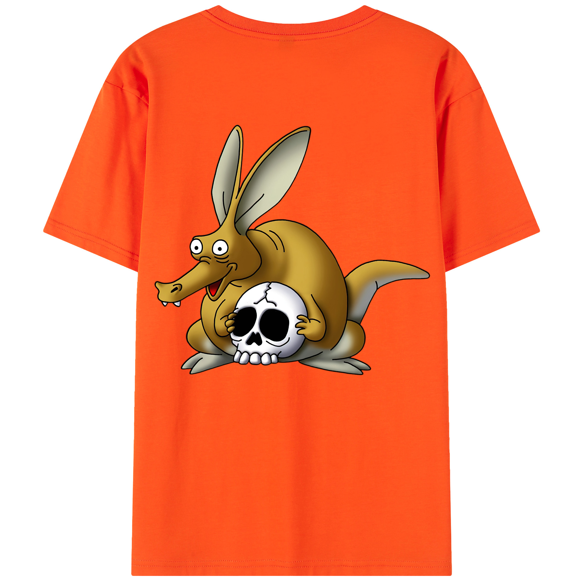 （画像用） ドラゴンクエスト Doragon Kuesuto Dragon Quest 綿100％半袖Tシャツ（背面プリント）