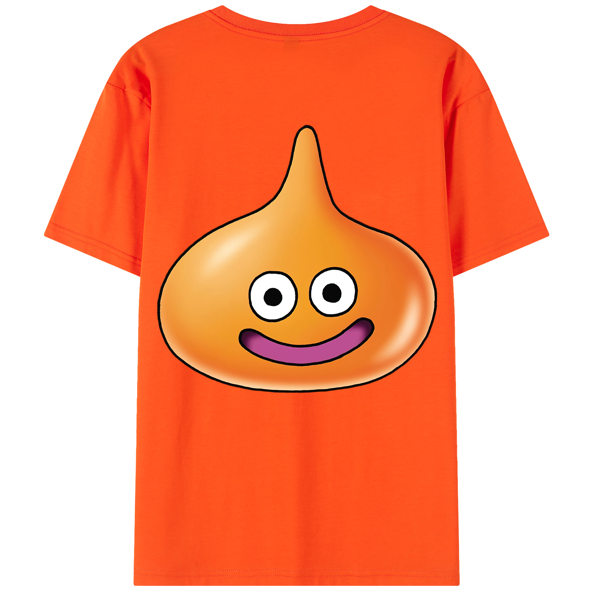 （画像用） ドラゴンクエスト Doragon Kuesuto Dragon Quest 綿100％半袖Tシャツ（背面プリント）