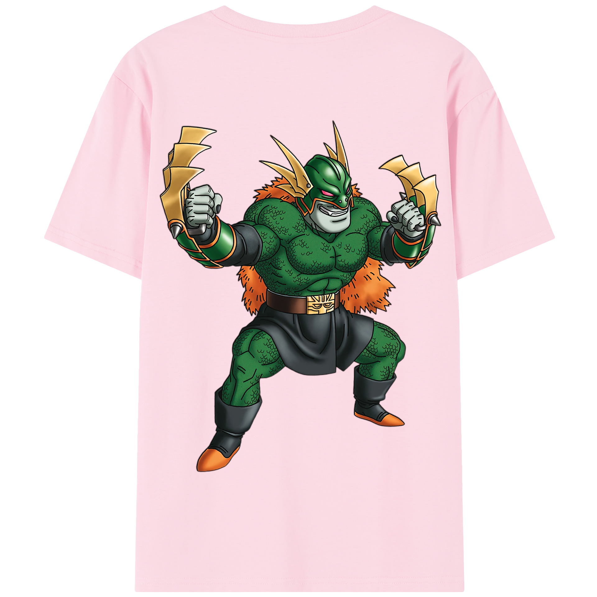 （画像用） ドラゴンクエスト Doragon Kuesuto Dragon Quest 綿100％半袖Tシャツ（背面プリント）