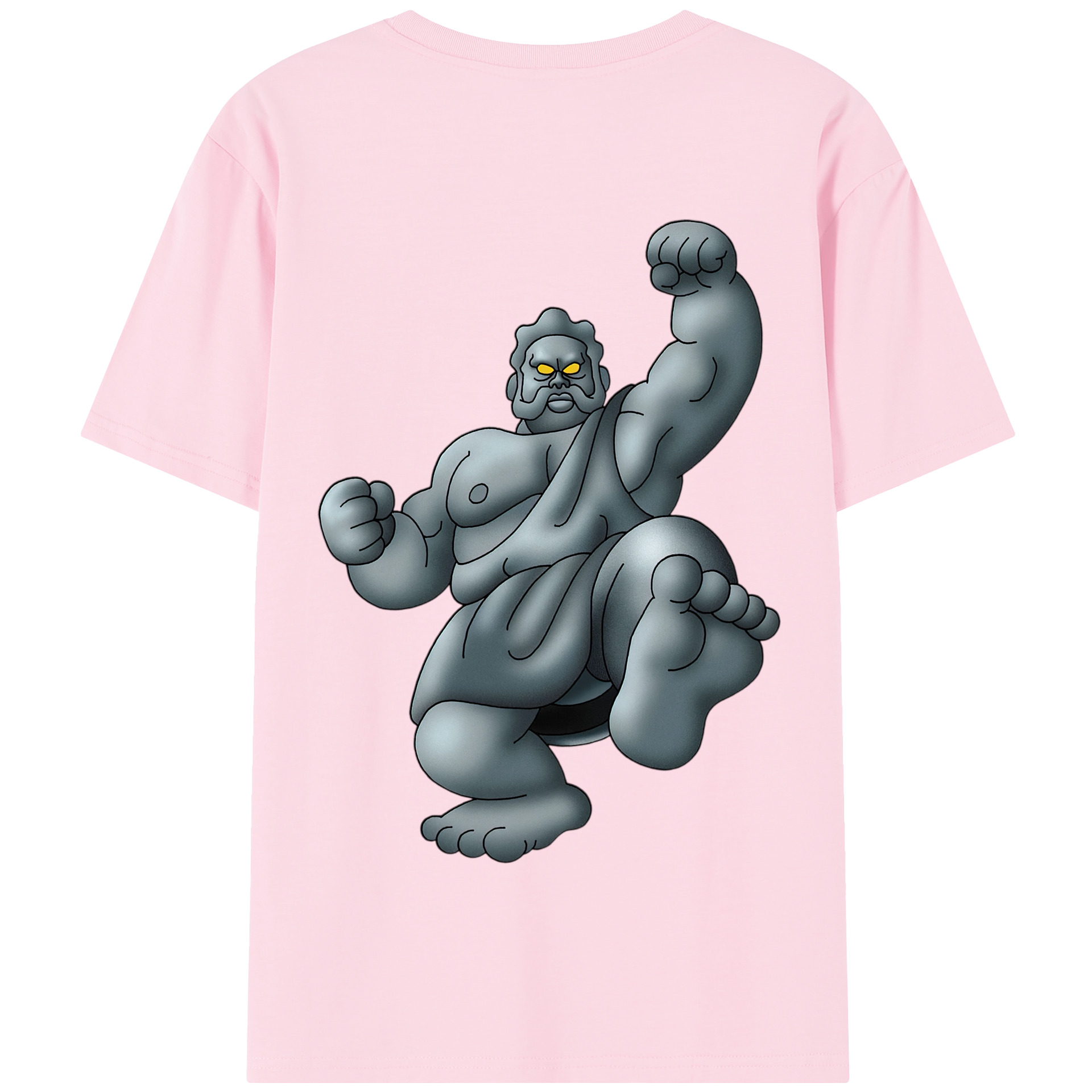 （画像用） ドラゴンクエスト Doragon Kuesuto Dragon Quest 綿100％半袖Tシャツ（背面プリント）