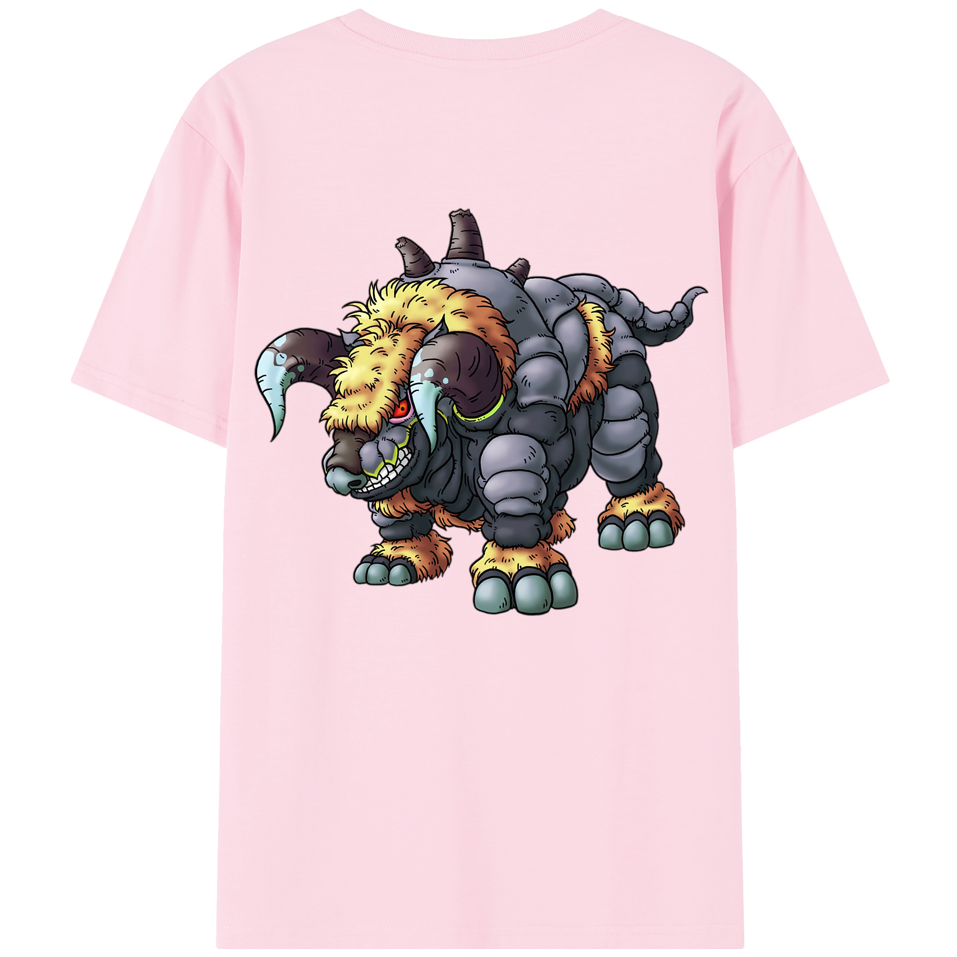 （画像用） ドラゴンクエスト Doragon Kuesuto Dragon Quest 綿100％半袖Tシャツ（背面プリント）