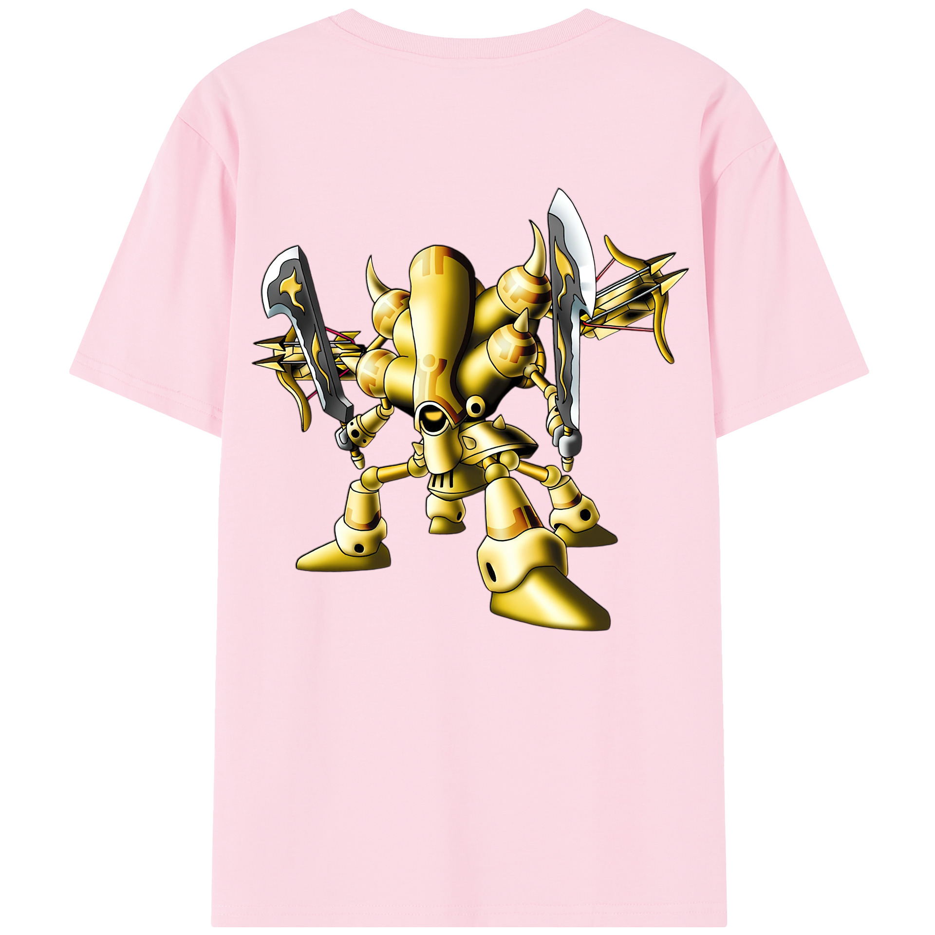 （画像用） ドラゴンクエスト Doragon Kuesuto Dragon Quest 綿100％半袖Tシャツ（背面プリント）