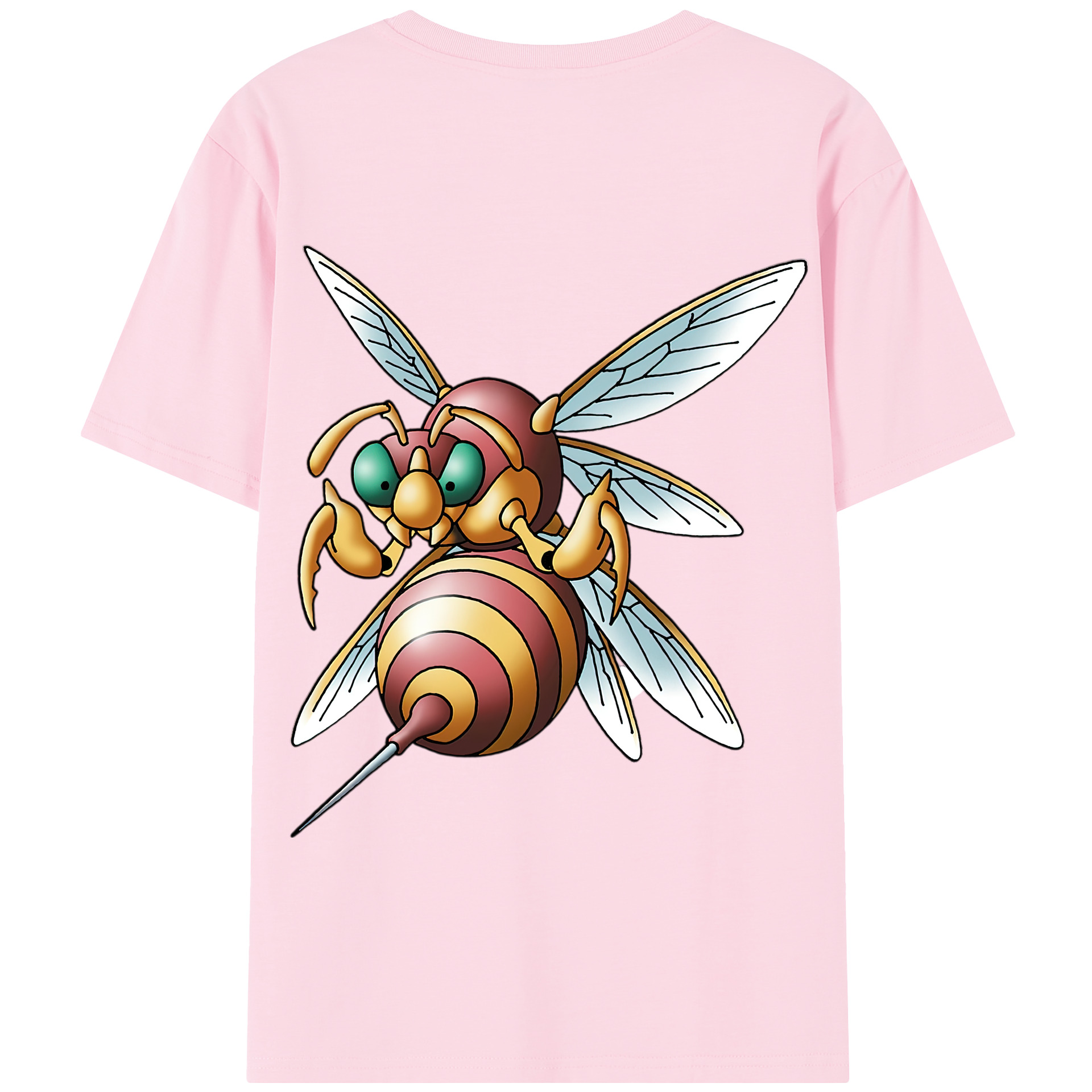（画像用） ドラゴンクエスト Doragon Kuesuto Dragon Quest 綿100％半袖Tシャツ（背面プリント）
