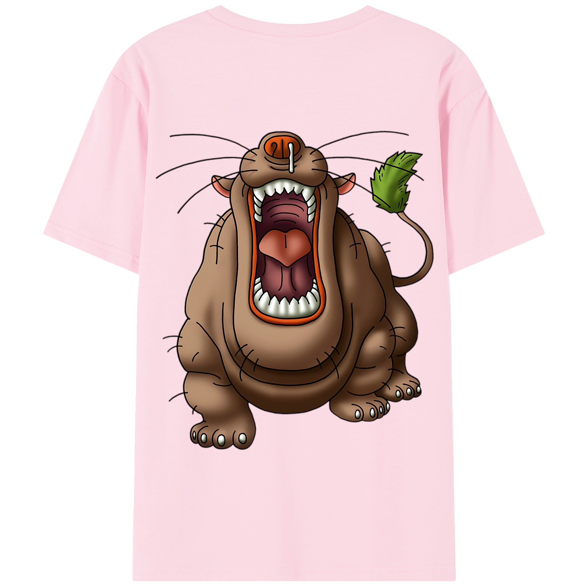 （画像用） ドラゴンクエスト Doragon Kuesuto Dragon Quest 綿100％半袖Tシャツ（背面プリント）