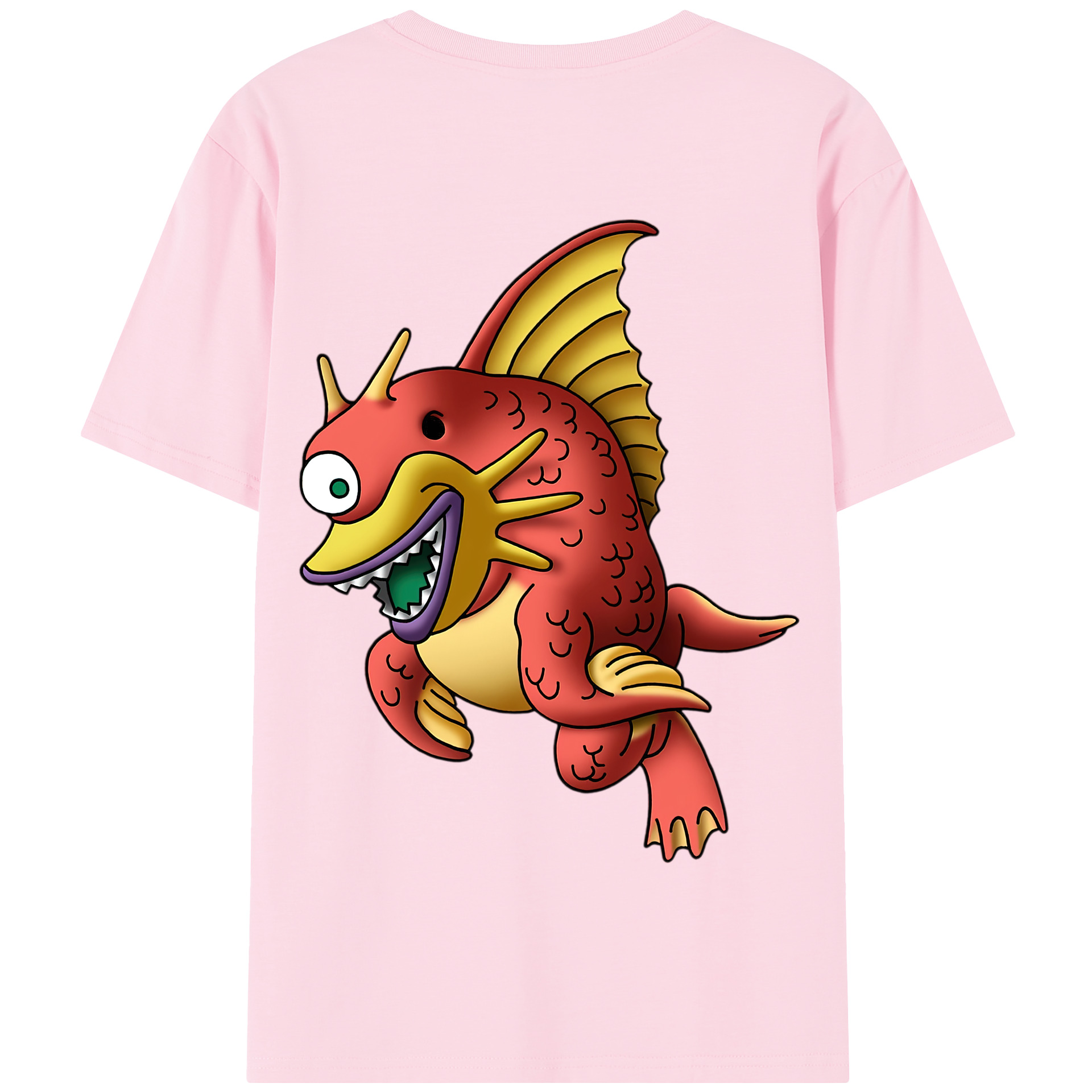 （画像用） ドラゴンクエスト Doragon Kuesuto Dragon Quest 綿100％半袖Tシャツ（背面プリント）