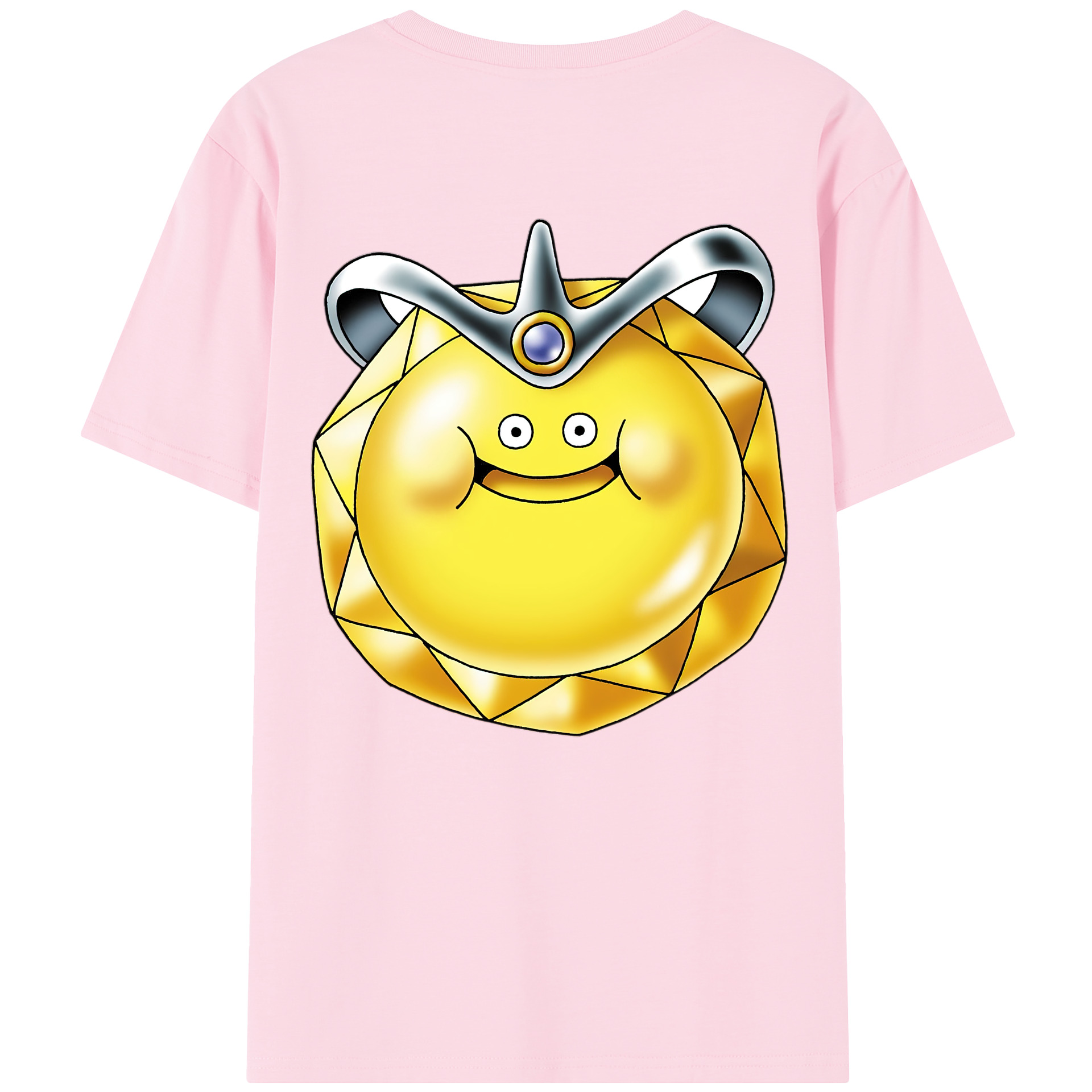 （画像用） ドラゴンクエスト Doragon Kuesuto Dragon Quest 綿100％半袖Tシャツ（背面プリント）