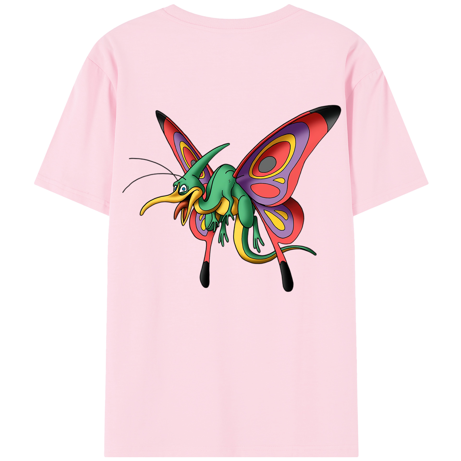 （画像用） ドラゴンクエスト Doragon Kuesuto Dragon Quest 綿100％半袖Tシャツ（背面プリント）