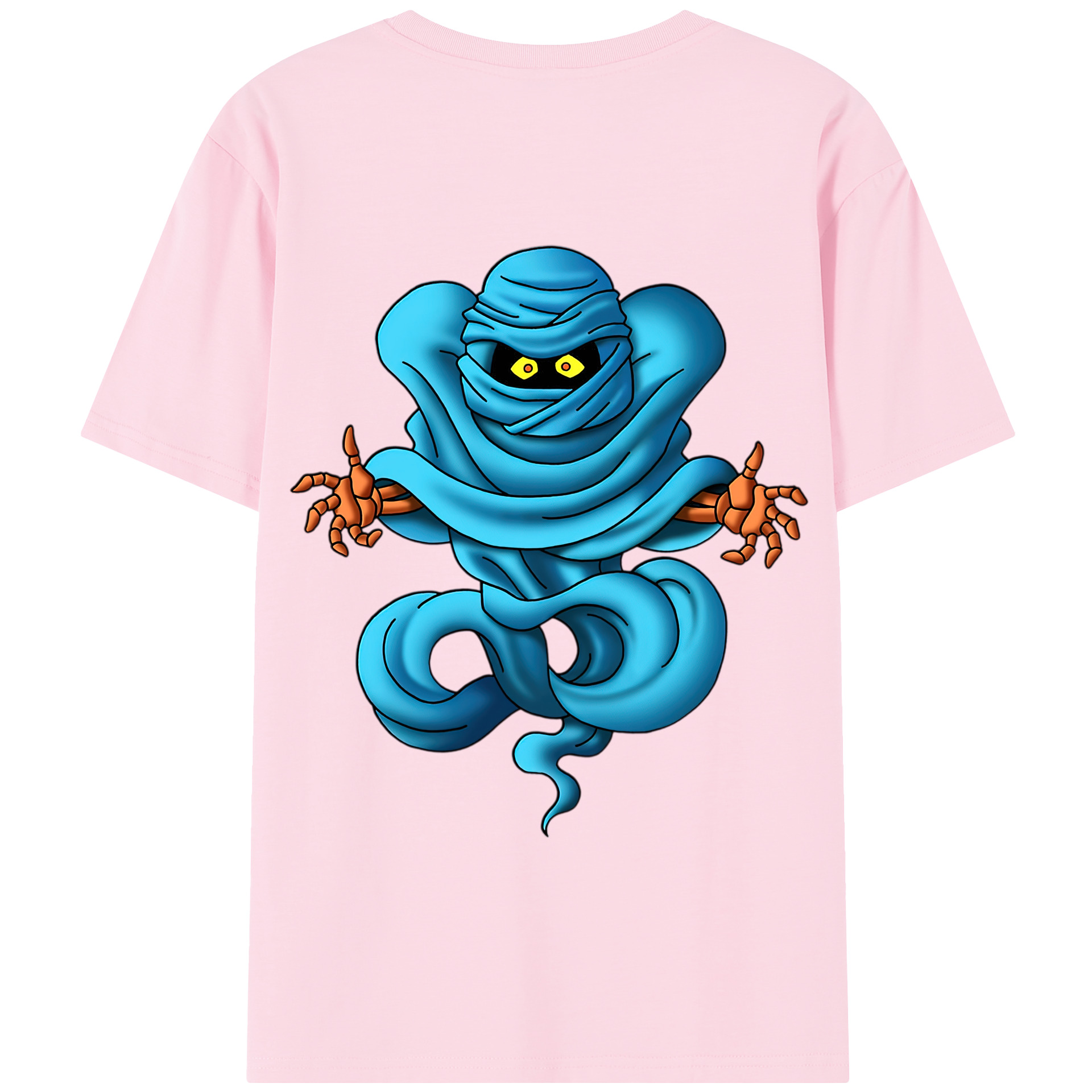 （画像用） ドラゴンクエスト Doragon Kuesuto Dragon Quest 綿100％半袖Tシャツ（背面プリント）