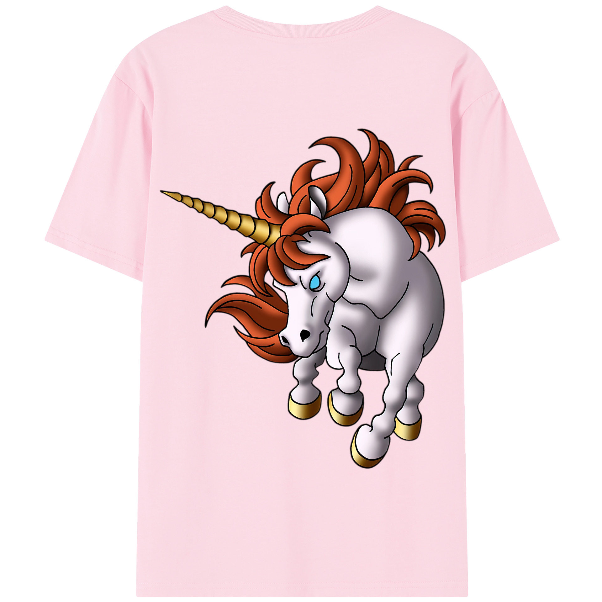 （画像用） ドラゴンクエスト Doragon Kuesuto Dragon Quest 綿100％半袖Tシャツ（背面プリント）
